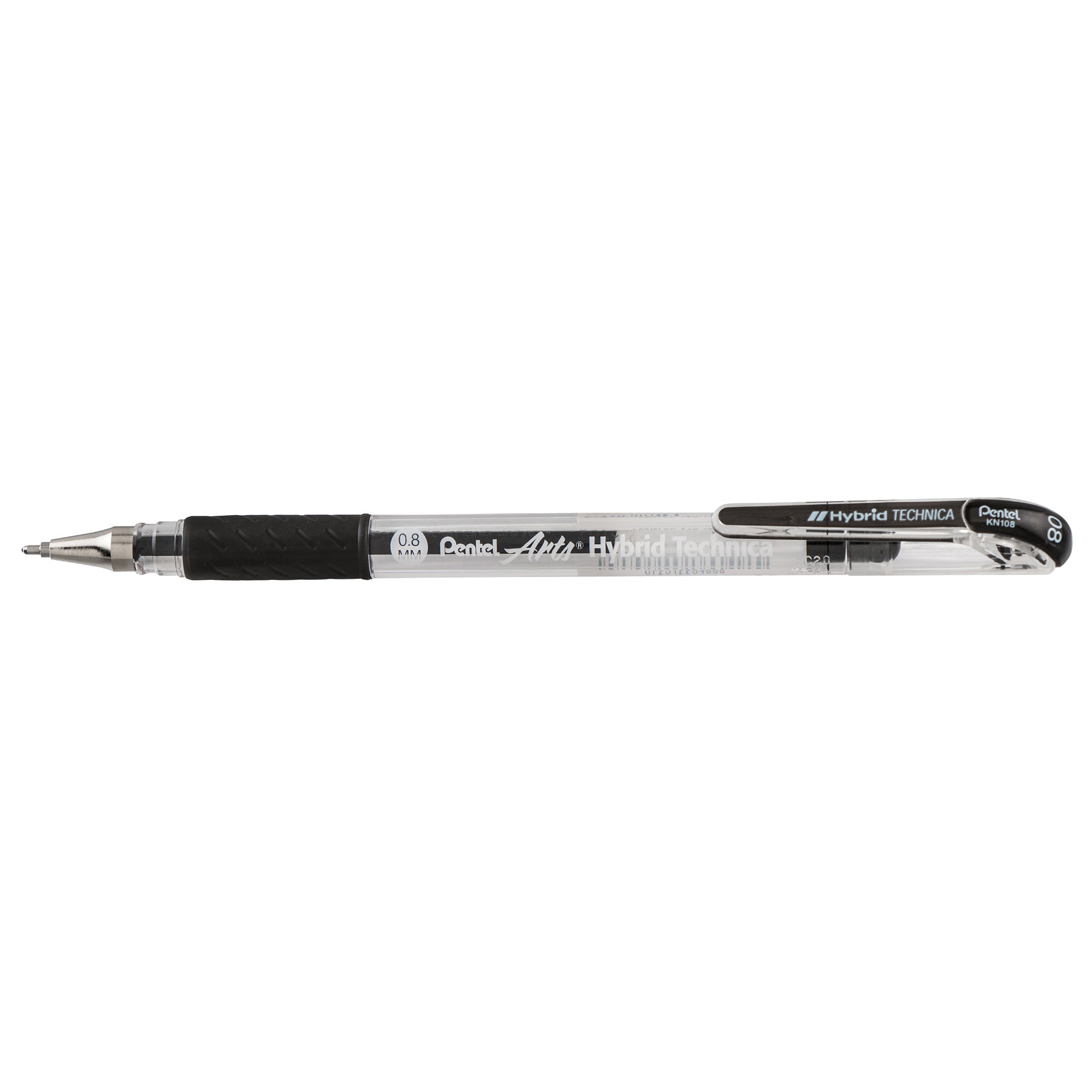 Hybrid Technica (0.8mm) Gel Pen, Black, Pack of 12