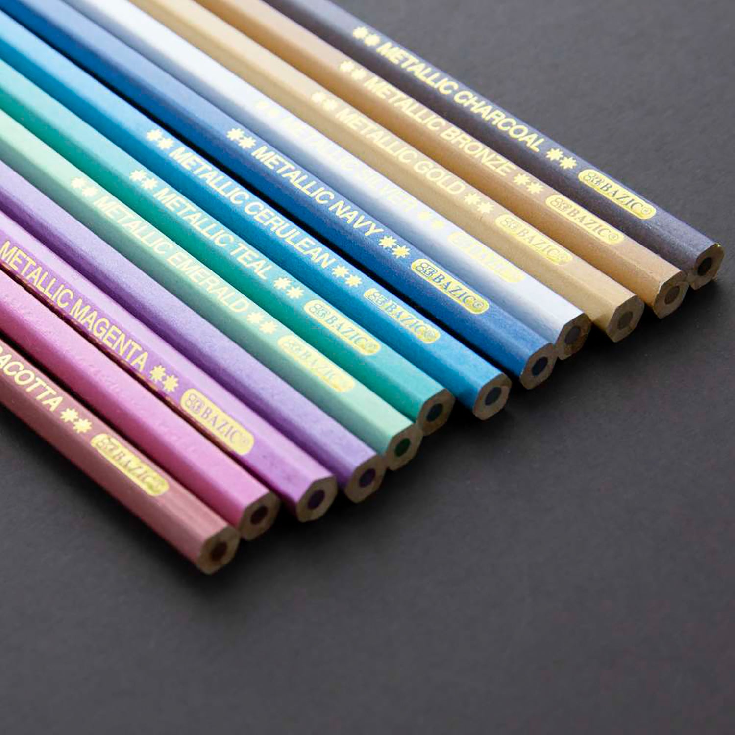 Metallic Colored Pencils, Pack of 12