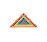 Wooden Rainbow Architect Triangles - Set of 7