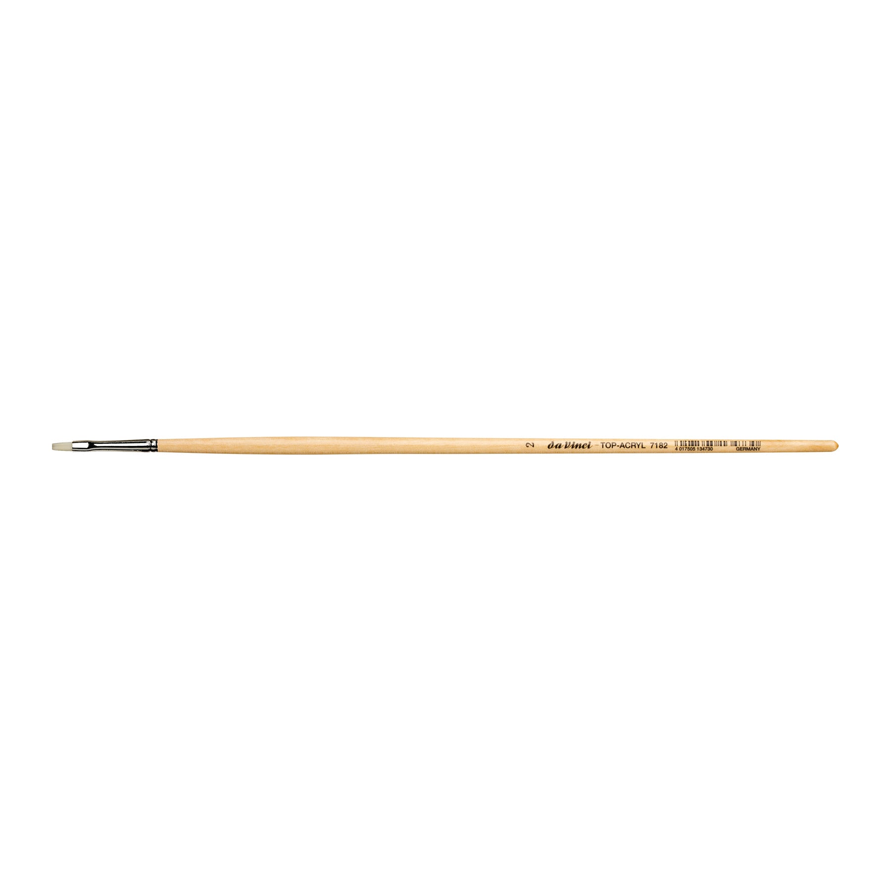 TOP-ACRYL Bright White Brush, Synthetic, Acrylic & Oil, Flat, Series 7182, Size 2