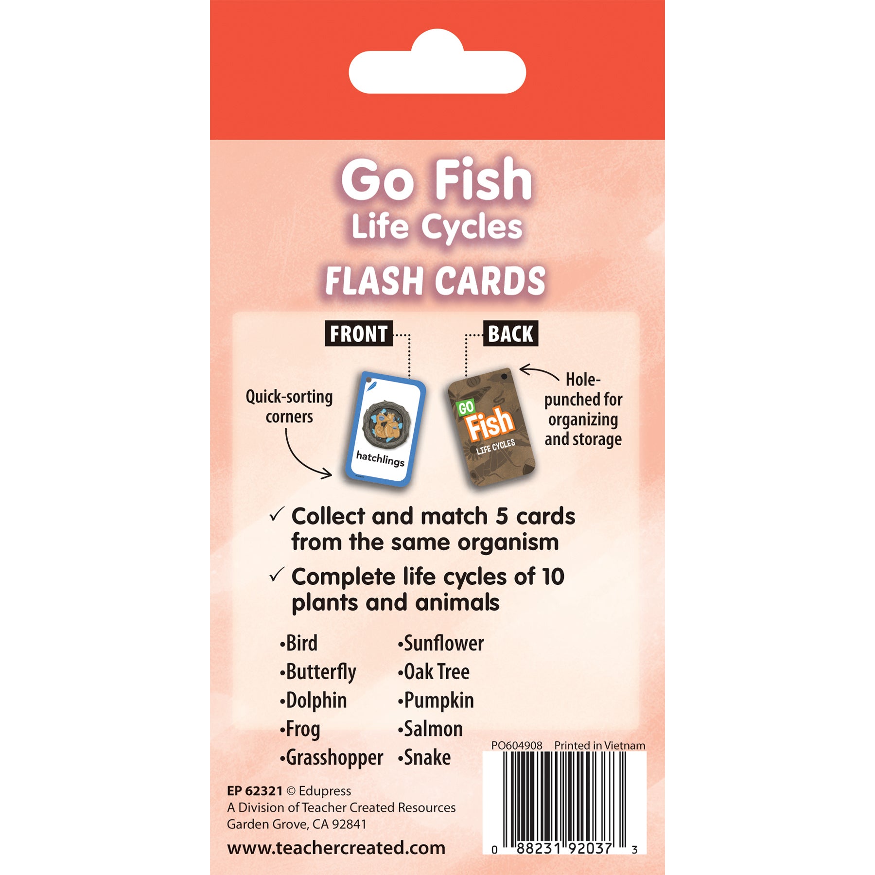 Go Fish: Life Cycles Flash Cards
