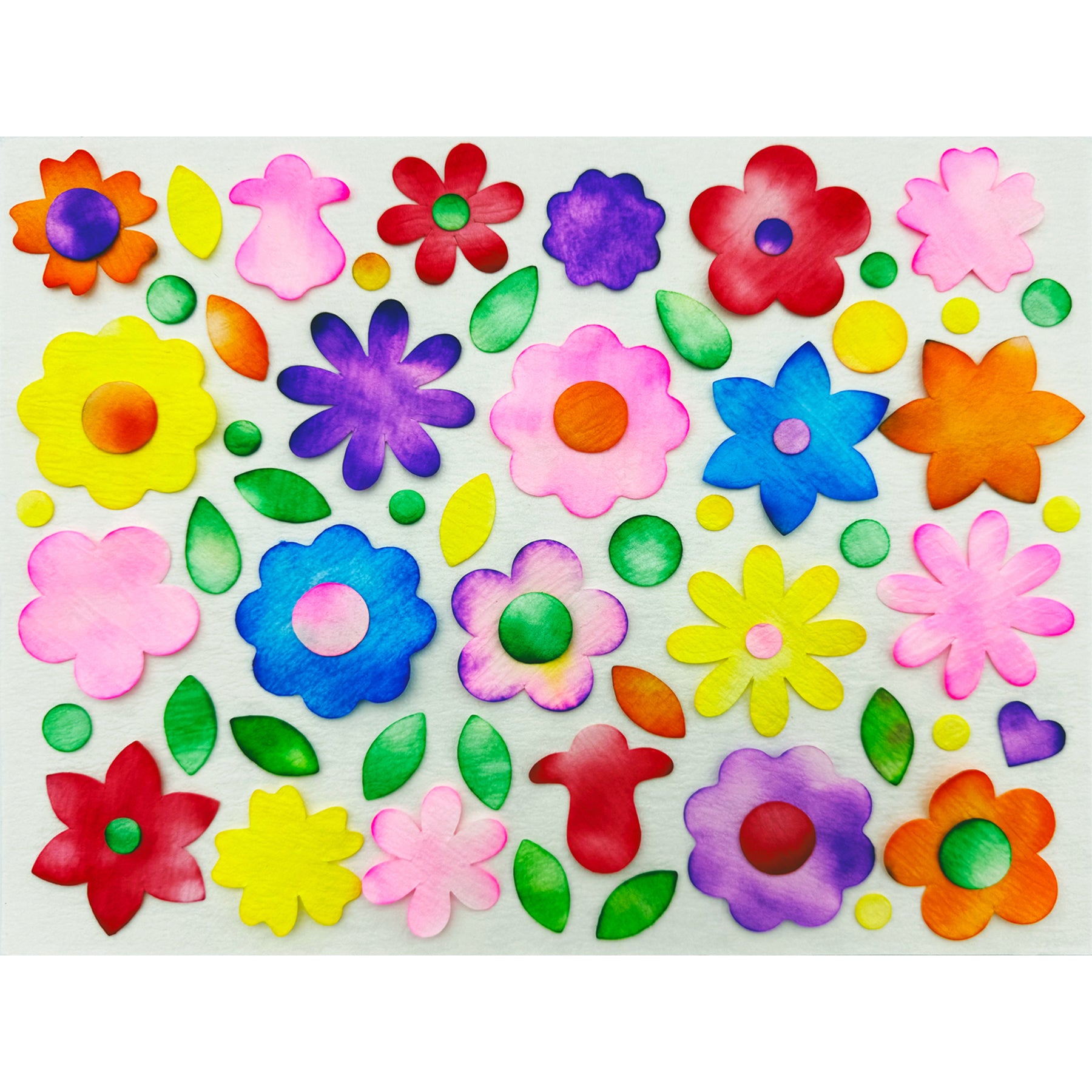 Blots of Flowers Blot Paper, 310 Pieces Per Pack, 2 Packs