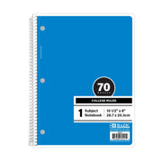 COLLEGE 1-SUBJECT BLUE NOTEBOOK