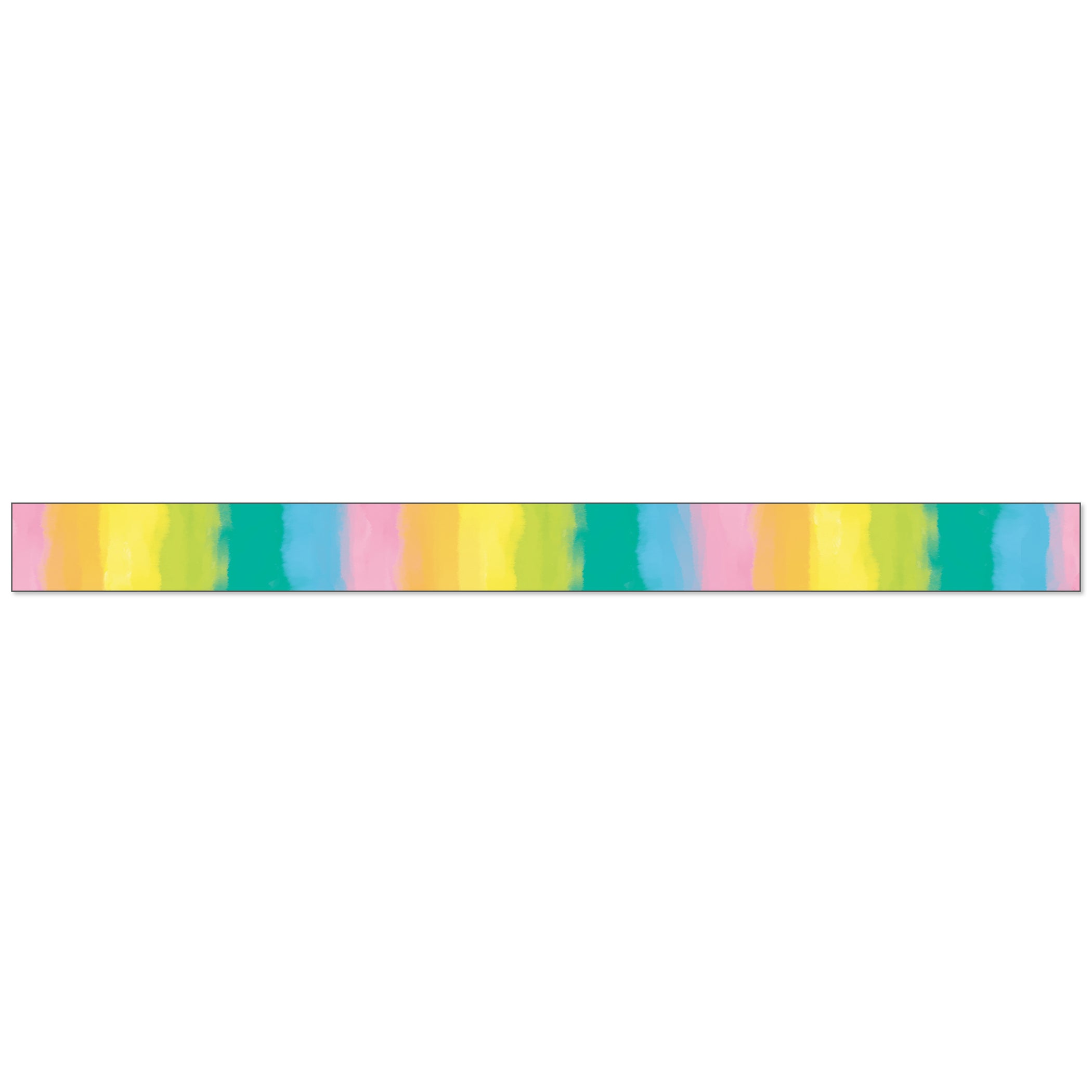Creatively Inspired Watercolor Straight Borders, 36 Feet