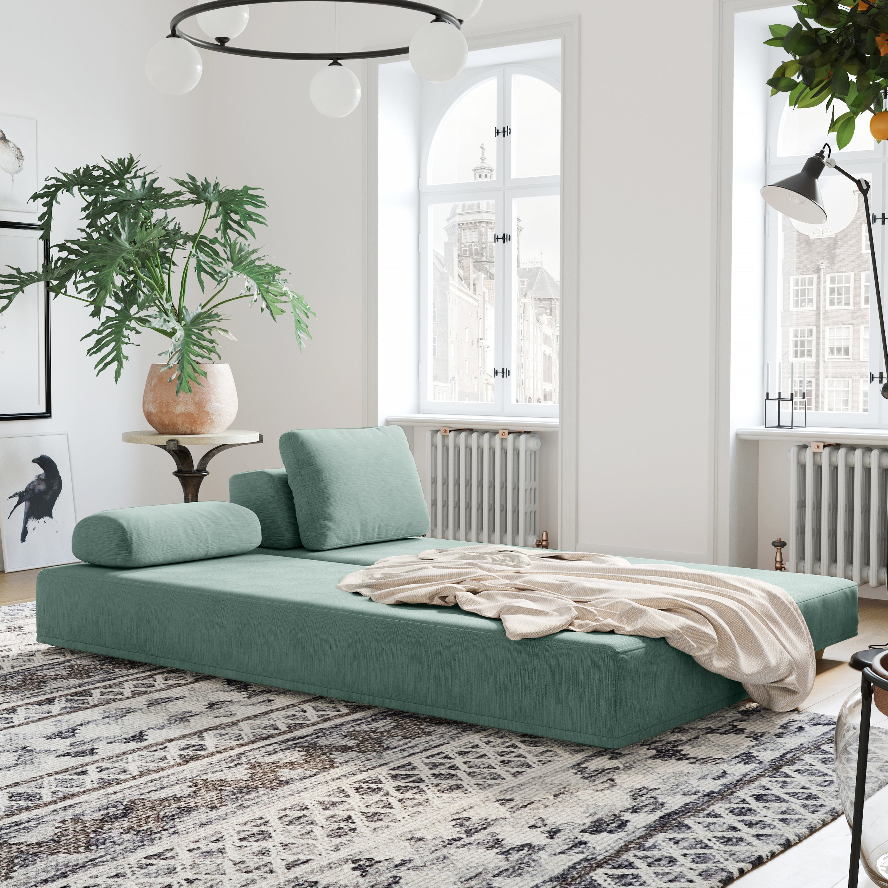 Jaxx Balshan Chaise Lounge Daybed, Caribbean