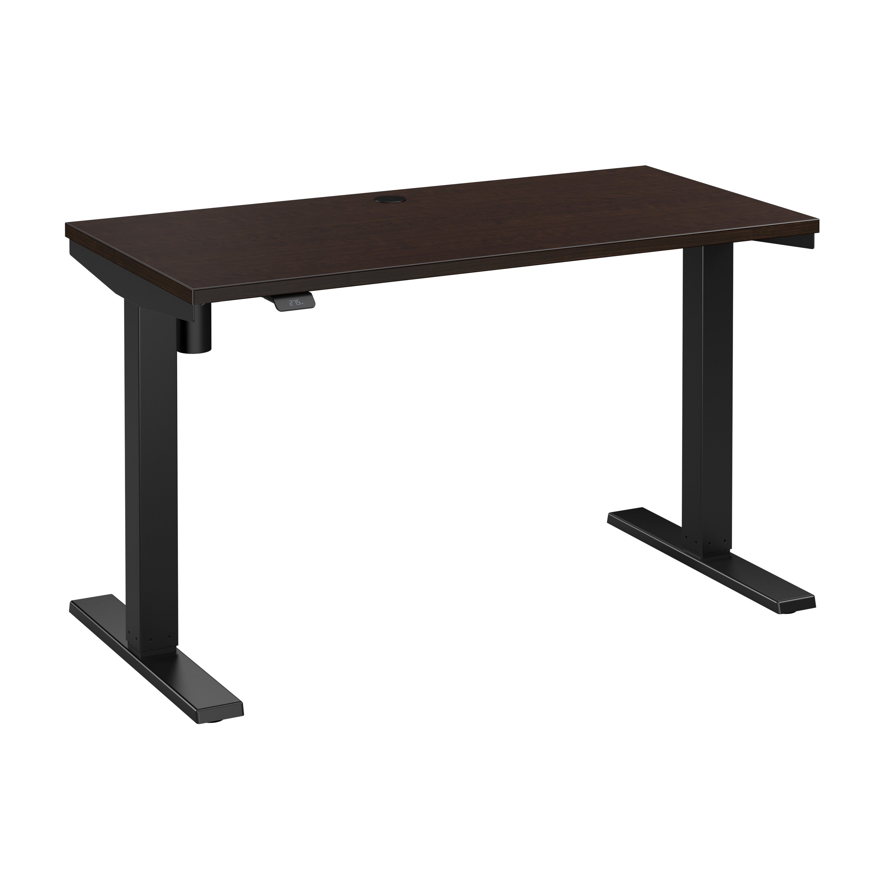 Bush Business Furniture Move 40 Series 48W x 24D Electric Height Adjustable Standing Desk in Mocha Cherry with Black Base - 47.6" Width x 23.35" Depth x 28.17" Height