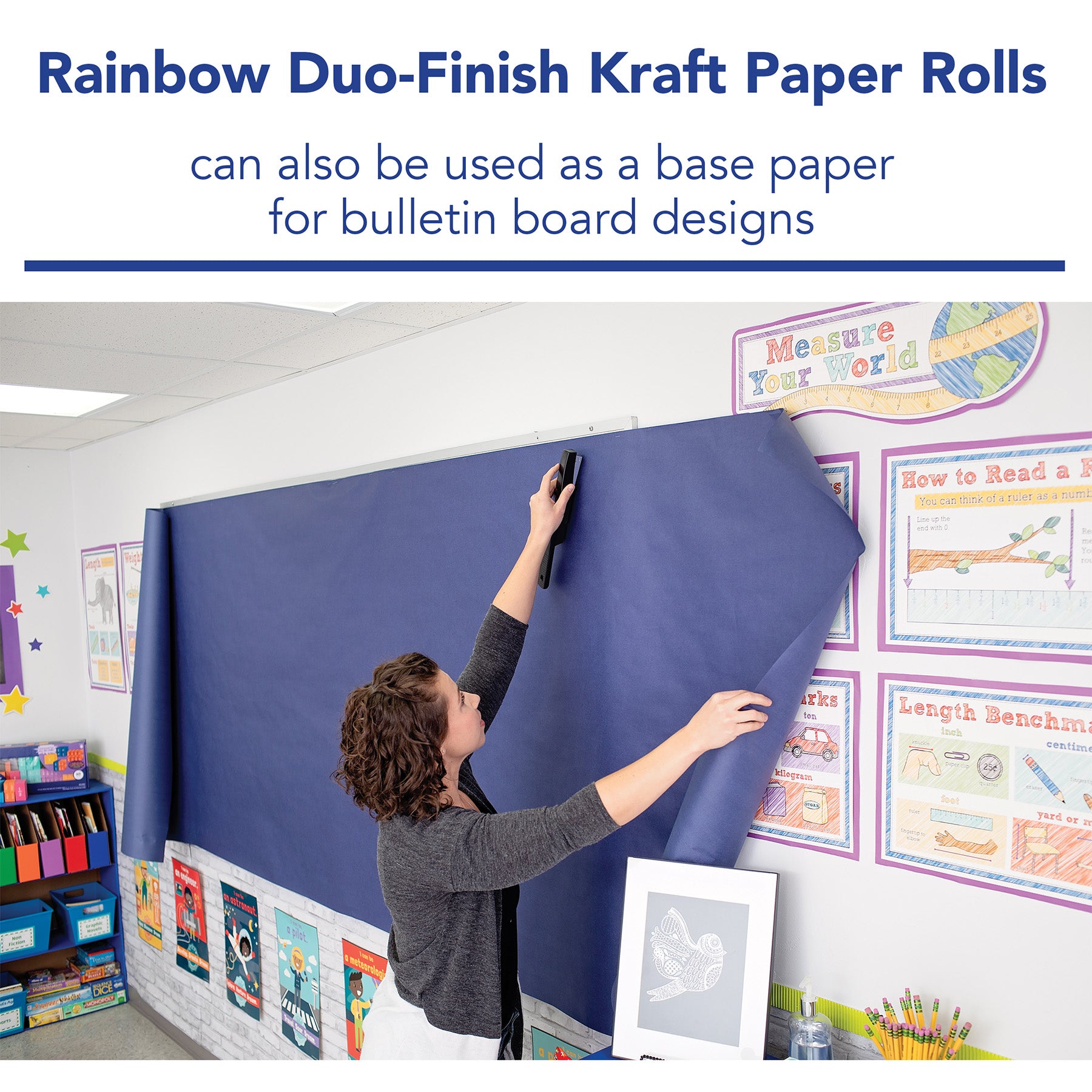 Colored Kraft Duo-Finish® Paper, Purple, 36" x 100', 1 Roll