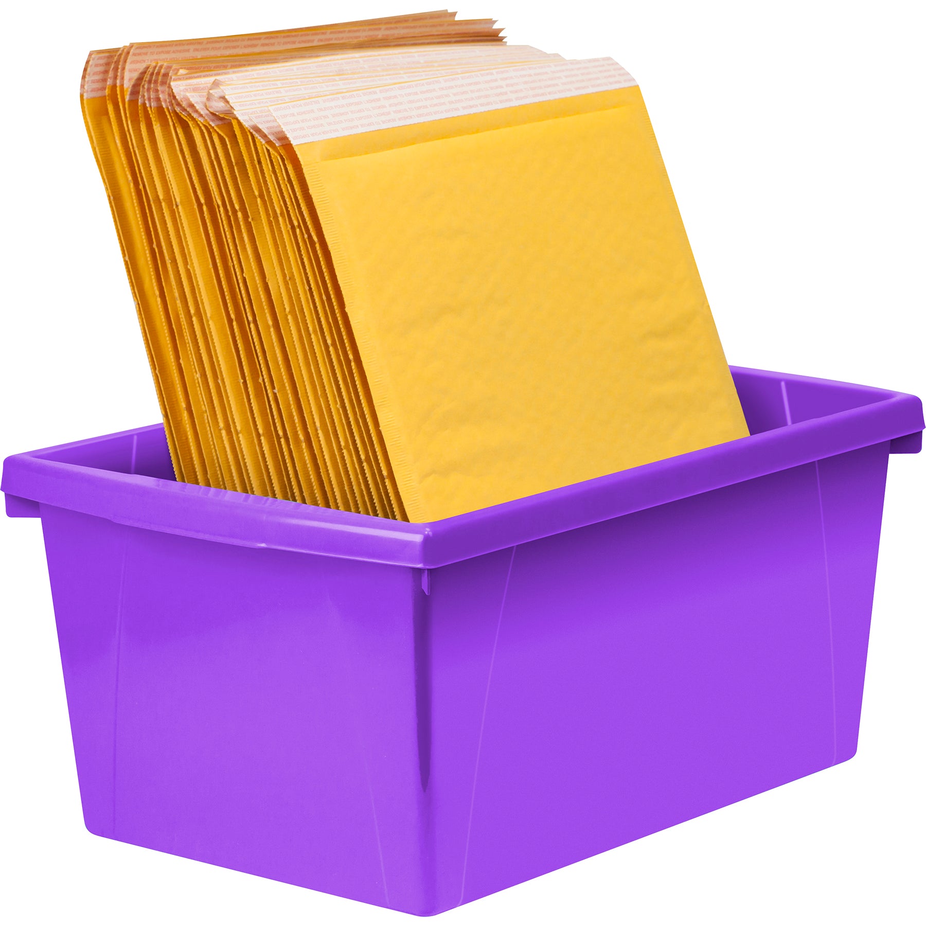 Medium Classroom Storage Bin, Purple