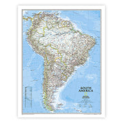 South America Classic Map, Laminated
