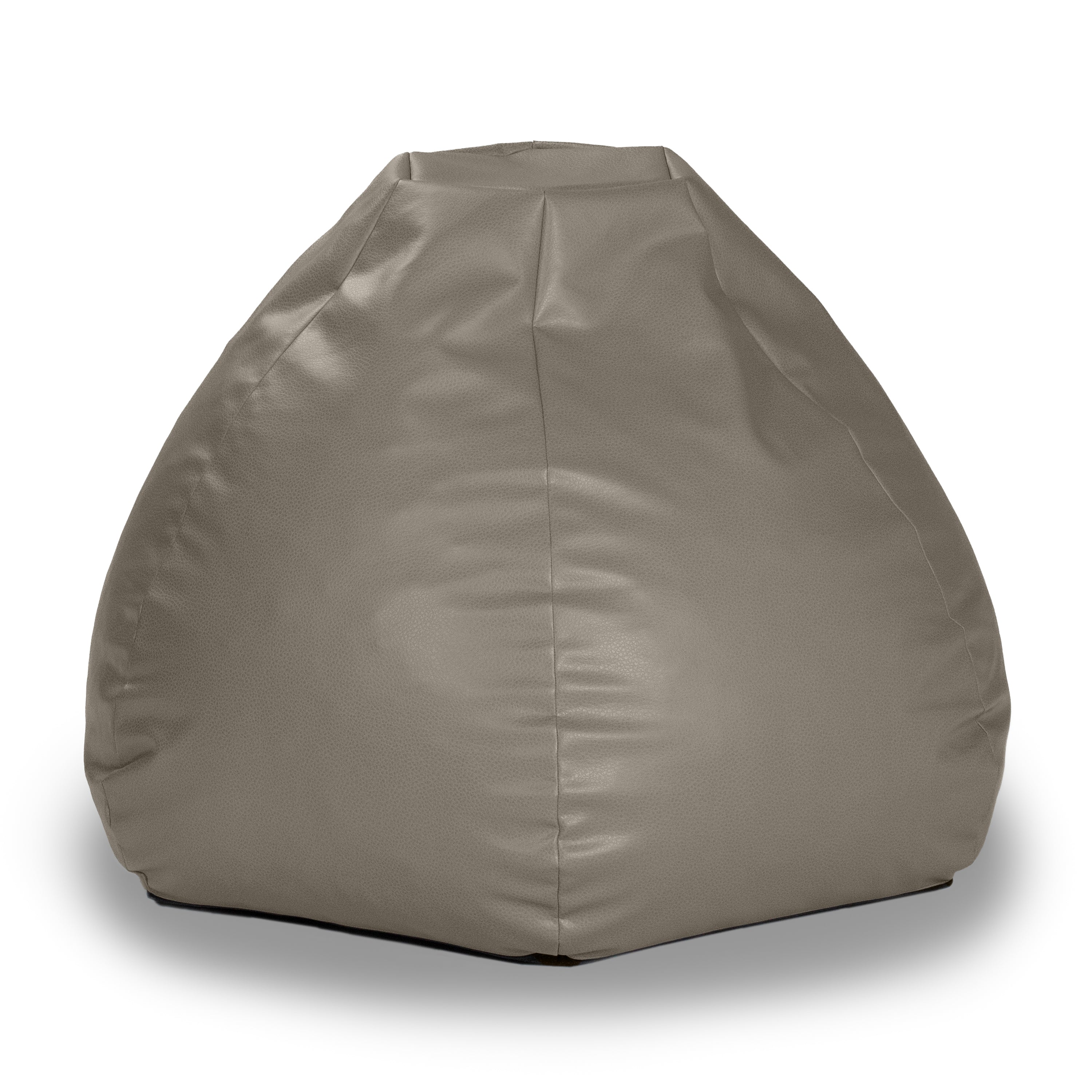Atrium Collection Pazi Pod - Designer Foam Bean Bag Chair for Home Theaters, Offices, Schools, Reception & Waiting Rooms - Faux Leather - Gun Metal