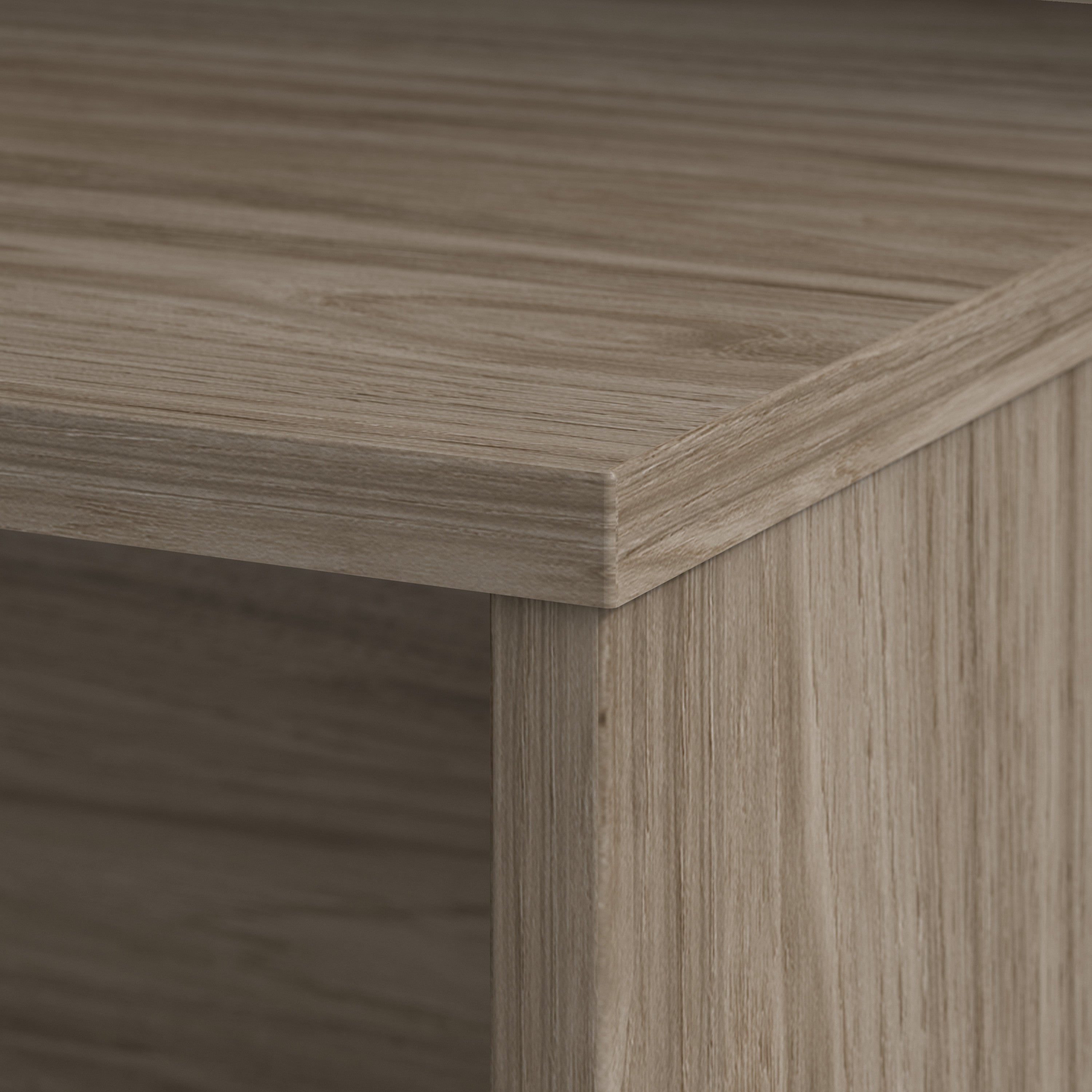 Bush Business Furniture Office 500 72W x 36D Executive Desk in Modern Hickory - 71.02" Width x 35.43" Depth x 29.82" Height