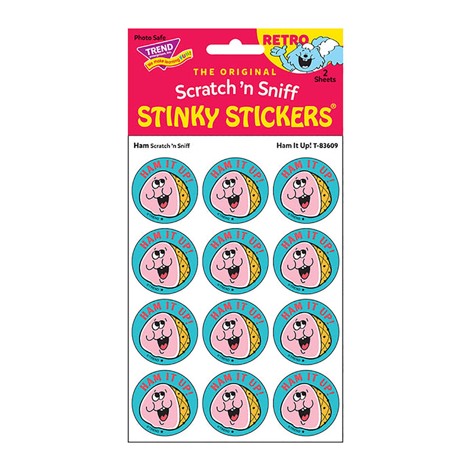 Ham It Up!/Ham Scented Stickers, Pack of 24