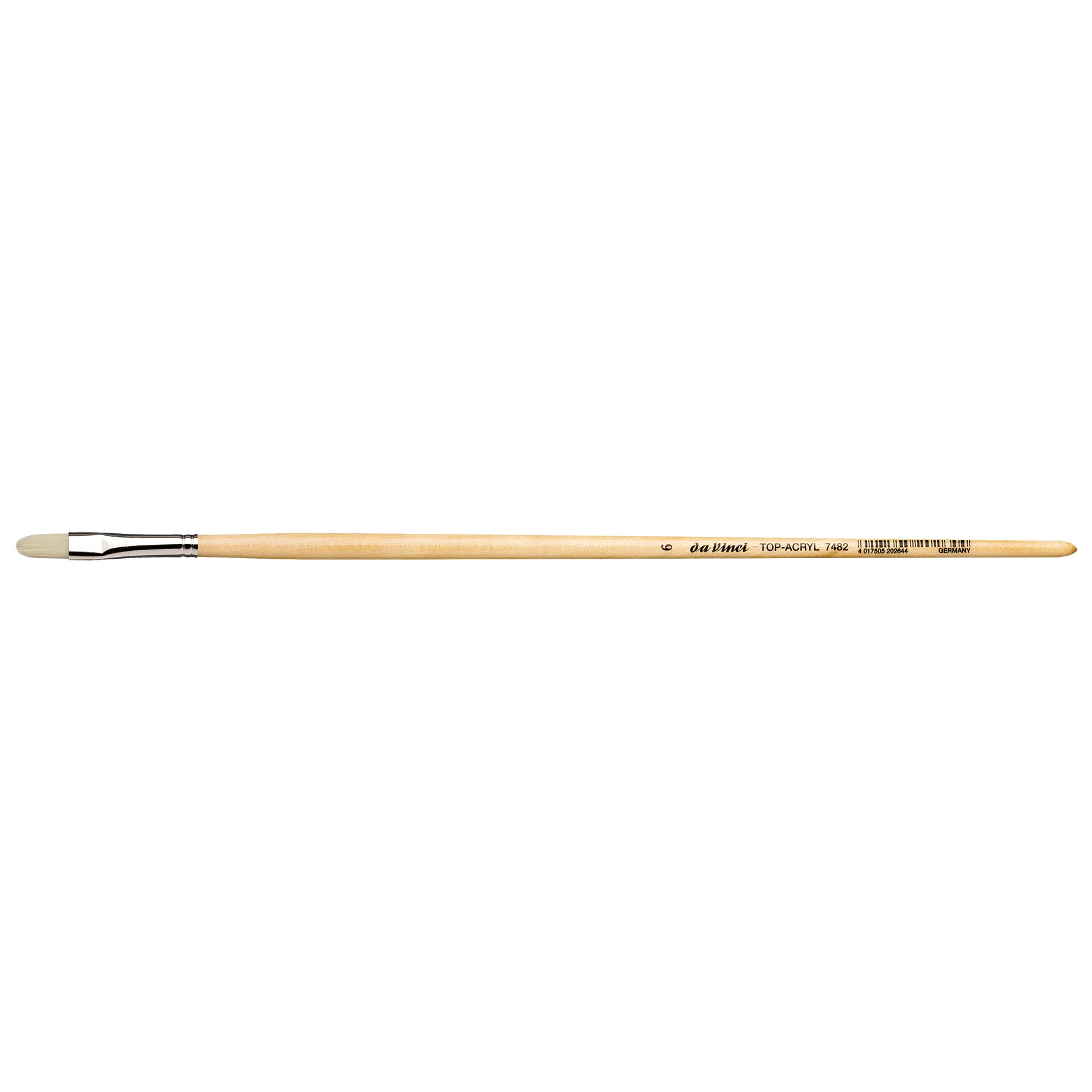 TOP-ACRYL White Brush, Synthetic, Acrylic & Oil, Filbert, Series 7482, Size 6