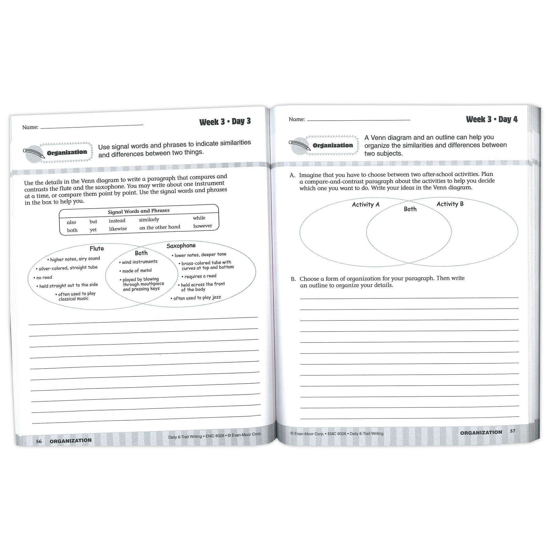 Daily 6-Trait Writing Book, Grade 6+