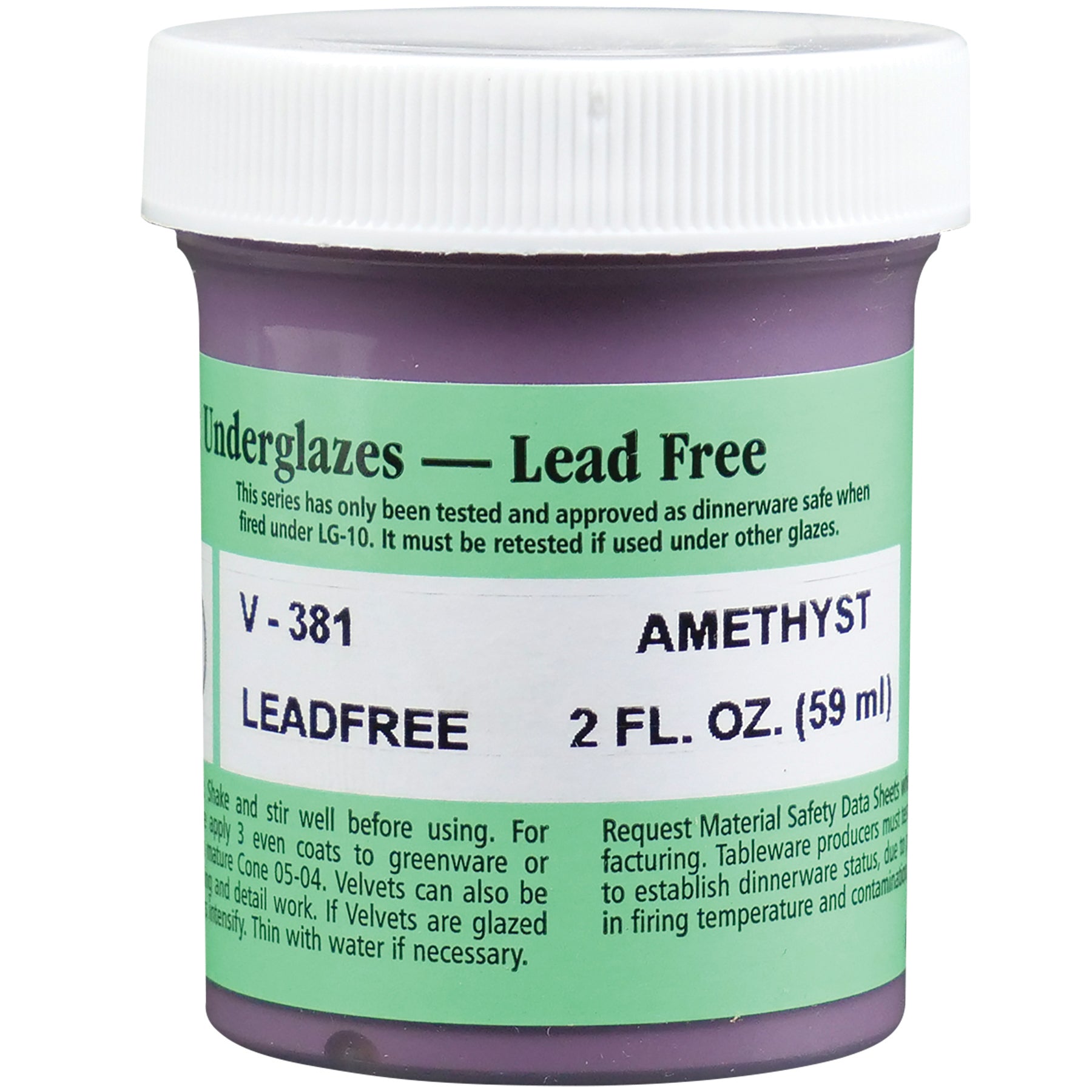 Amaco® Velvet Underglaze, 2oz., Amethyst