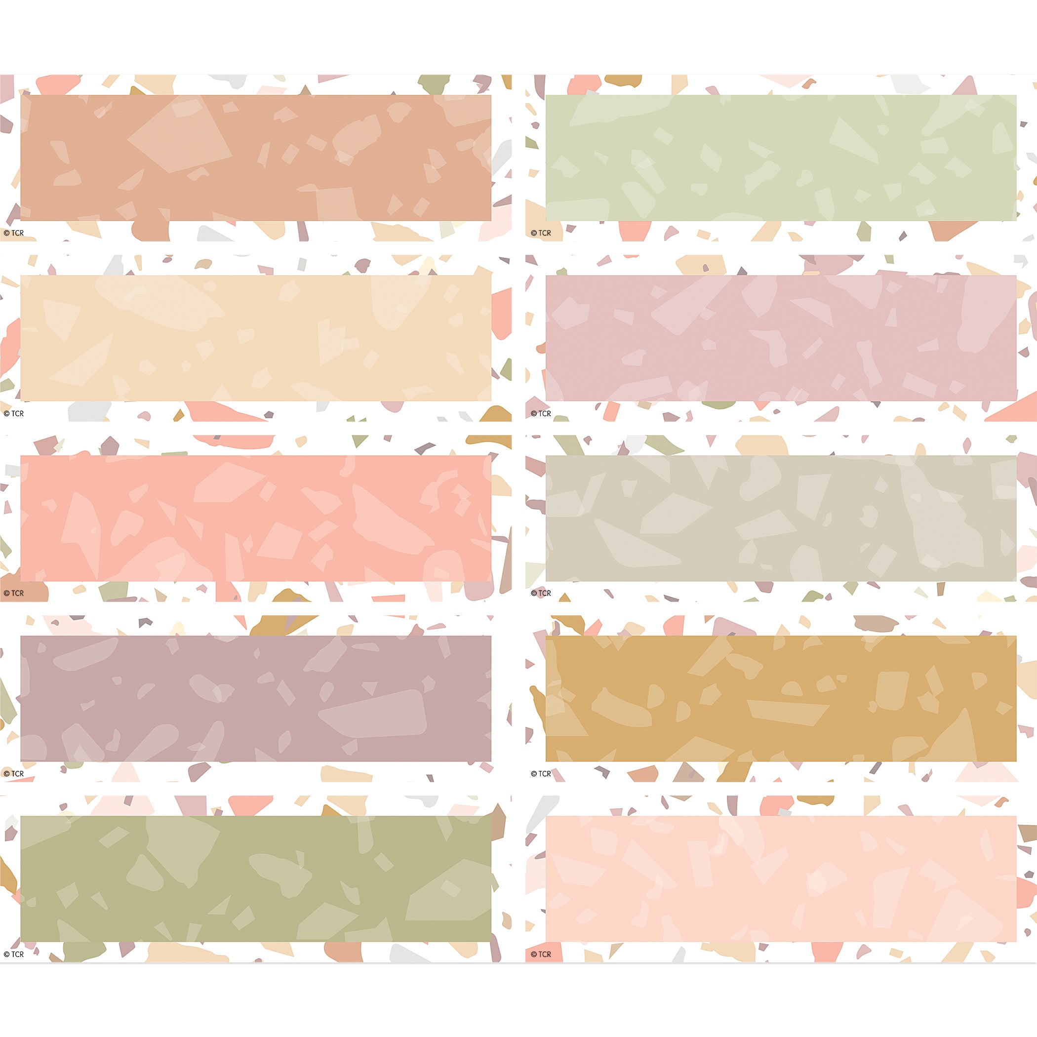 Terrazzo Tones Magnetic Labels Accents, Pack of 20