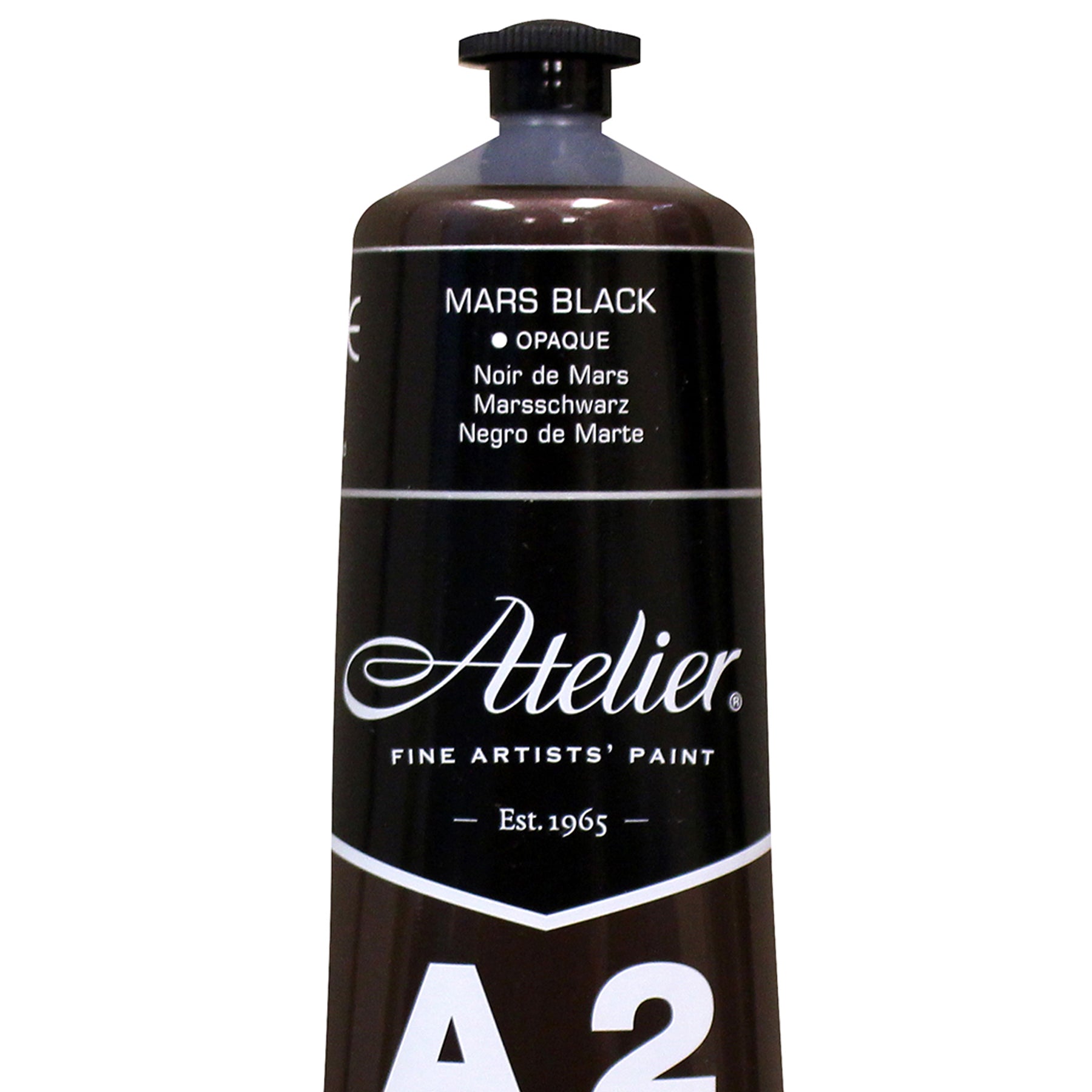 A2 Heavy Body Lightfast Artist Acrylic, 4 oz., Mars Black