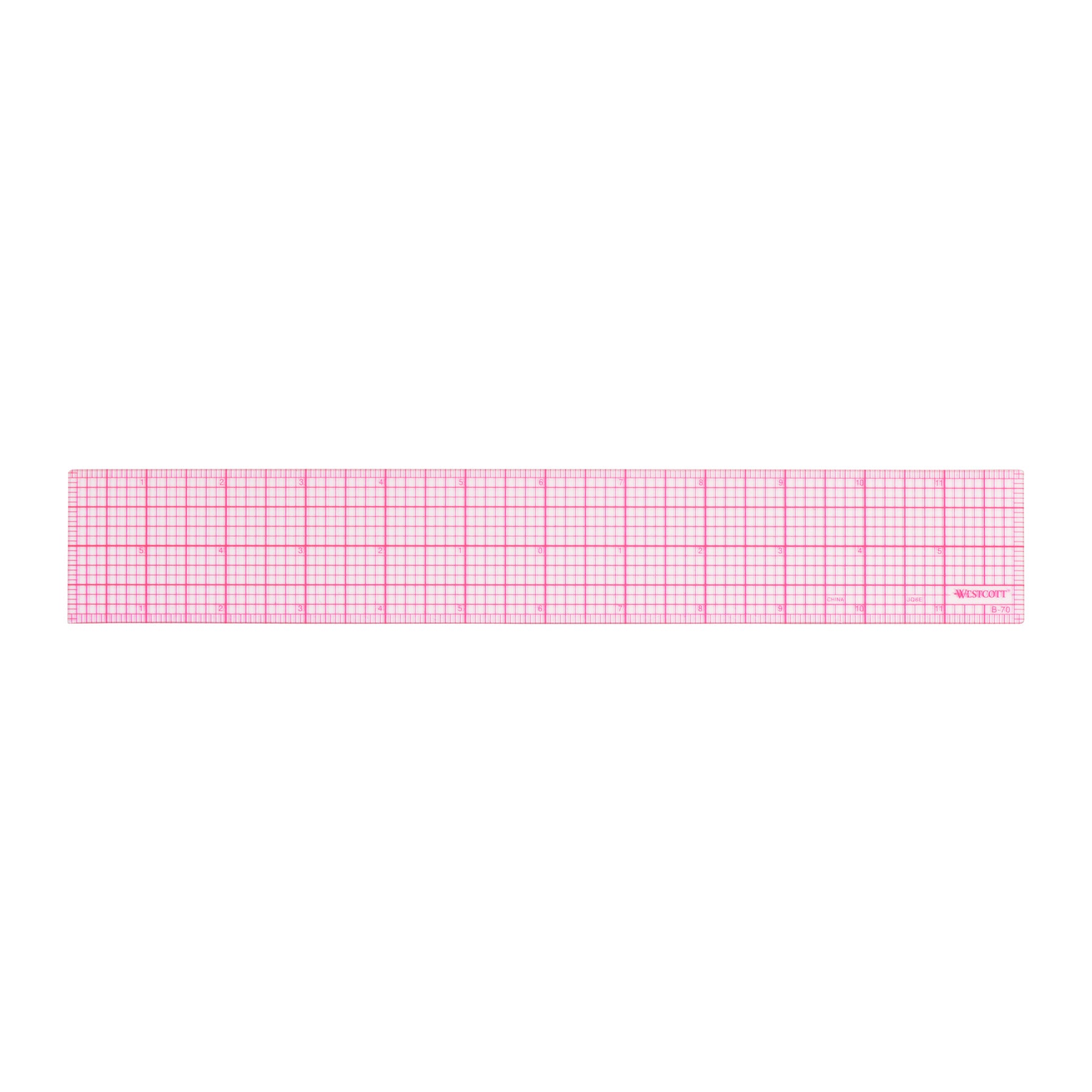 12" 8ths Beveled Grid Ruler