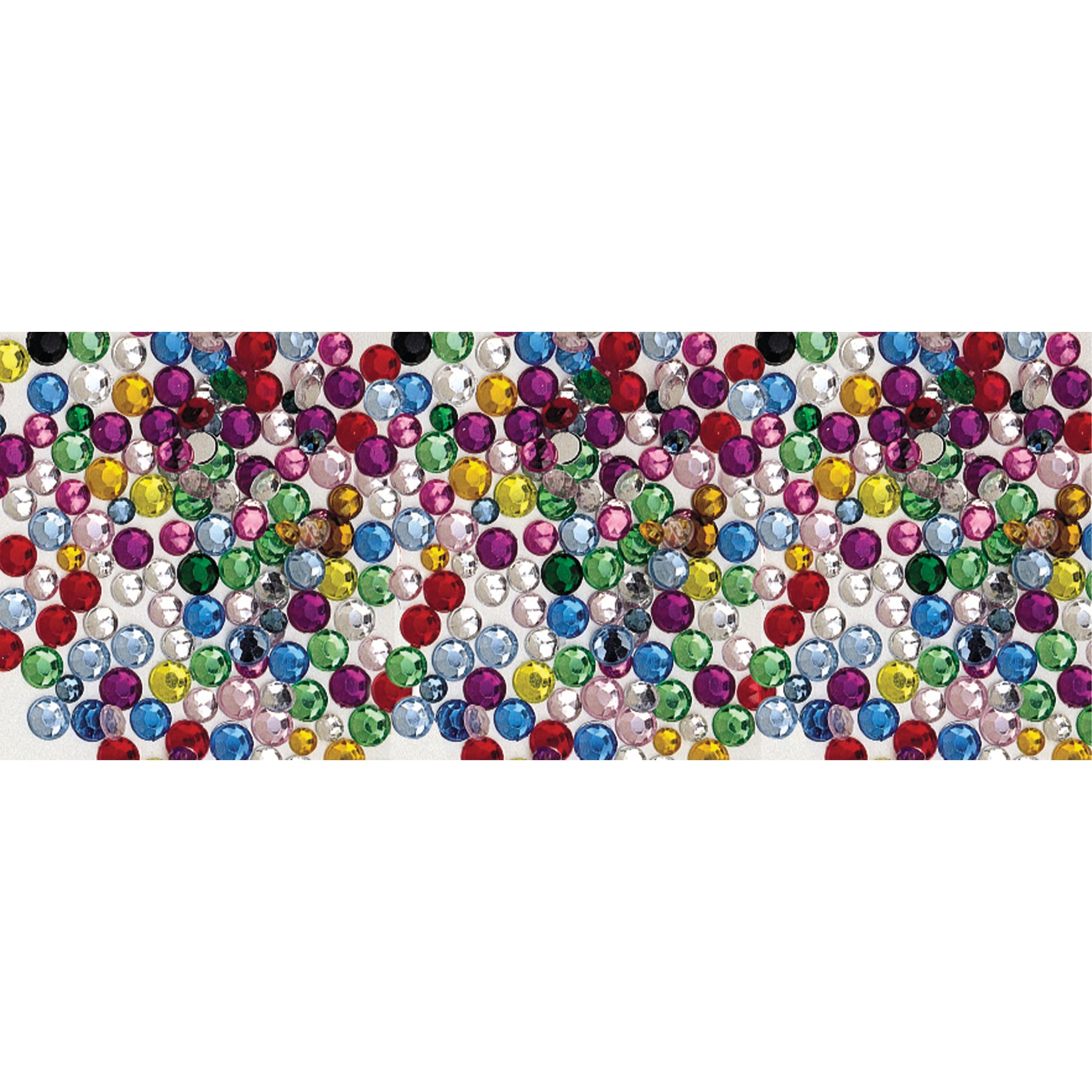 Rhinestones, Assorted Colors, Assorted Sizes, 375 Pieces