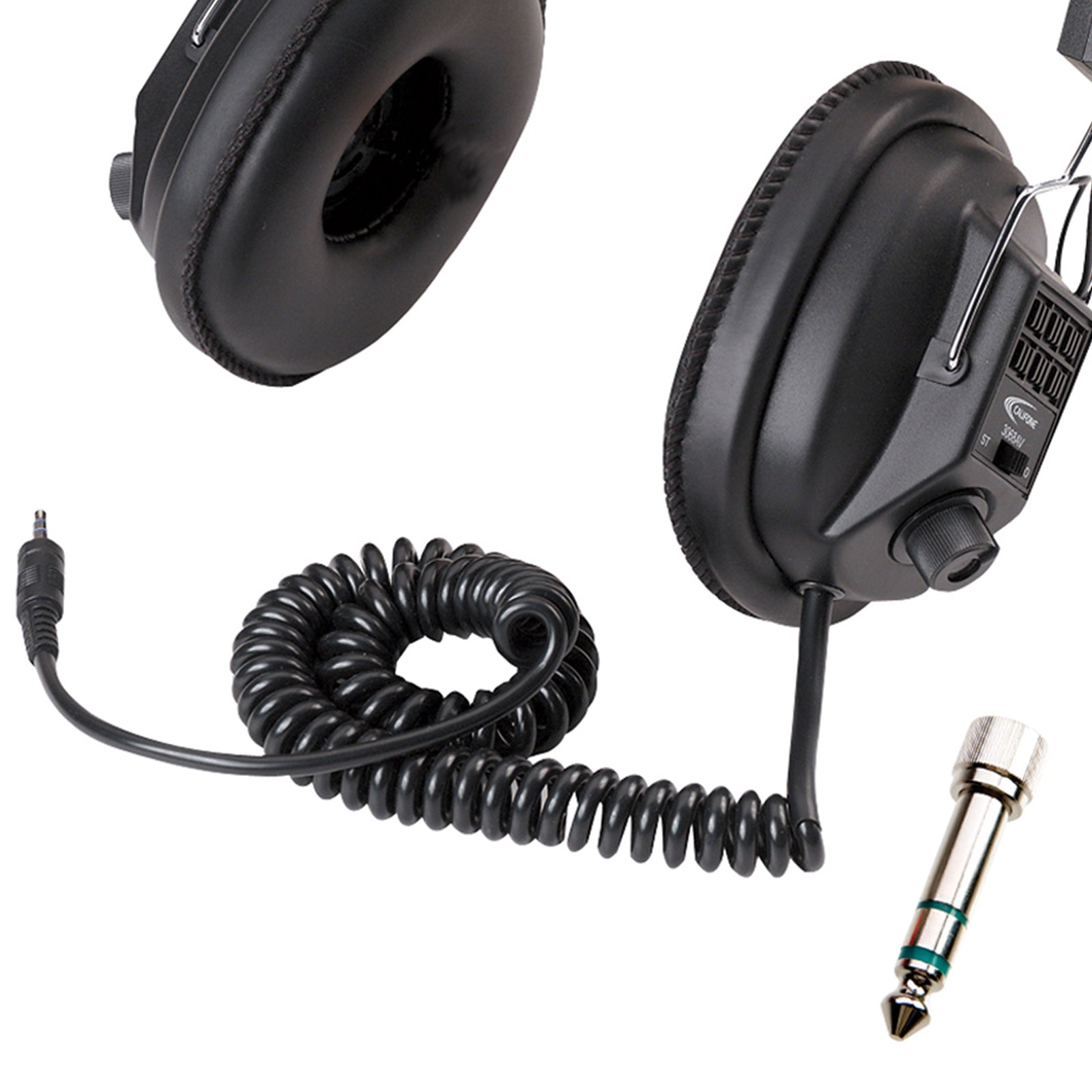 Switchable Stereo/Mono Headphone, with 3.5mm plug and 1/4" adapter