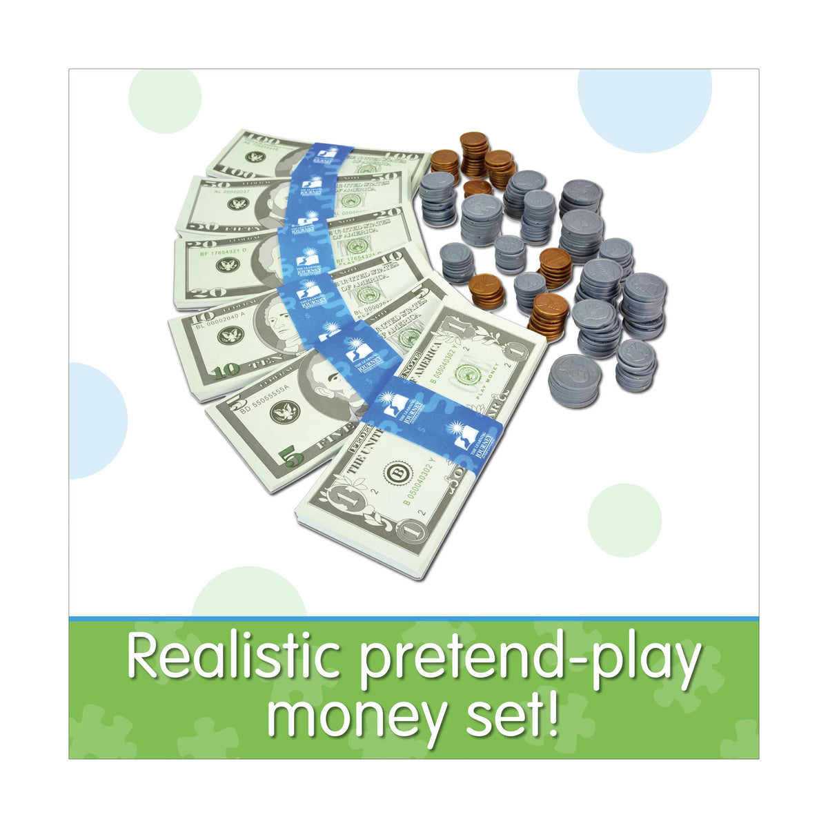 KIDS BANK PLAY MONEY SET USD