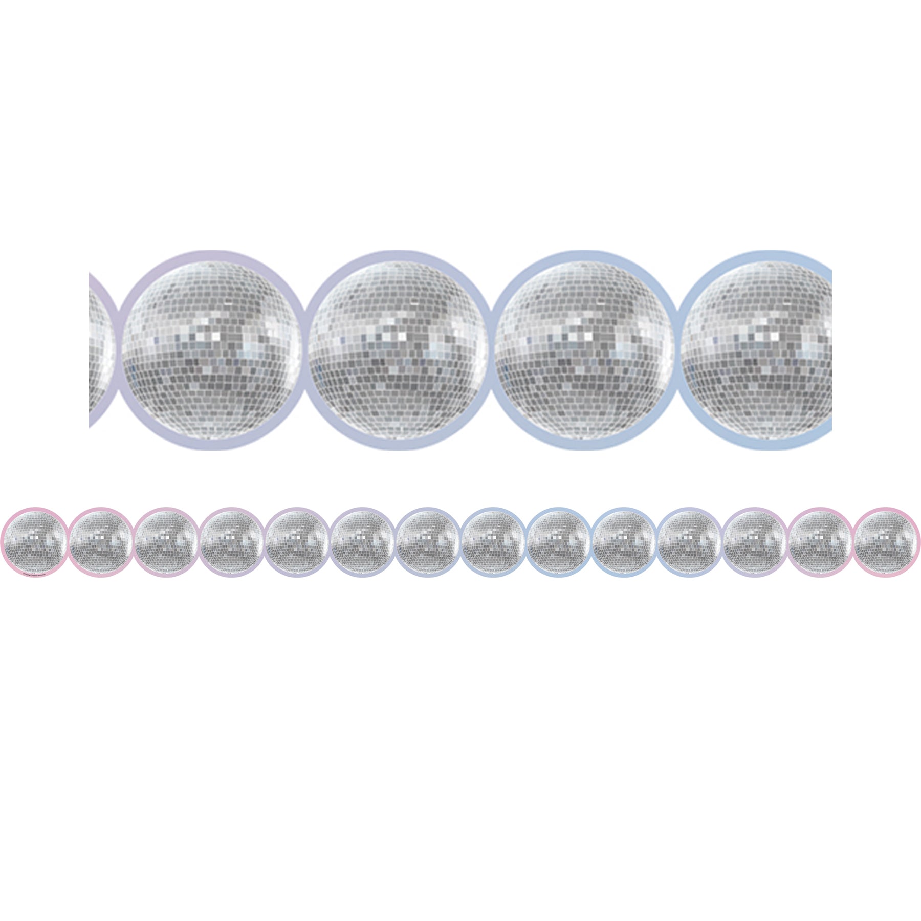 Disco Balls Die-Cut Border Trim, 35 Feet