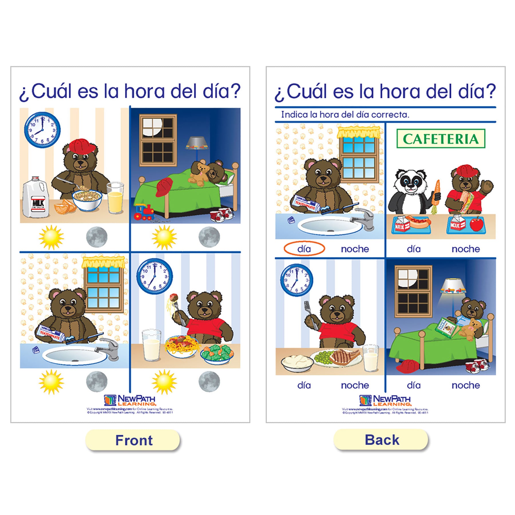 Time & Money Bulletin Board Charts, Set of 6, Spanish Edition