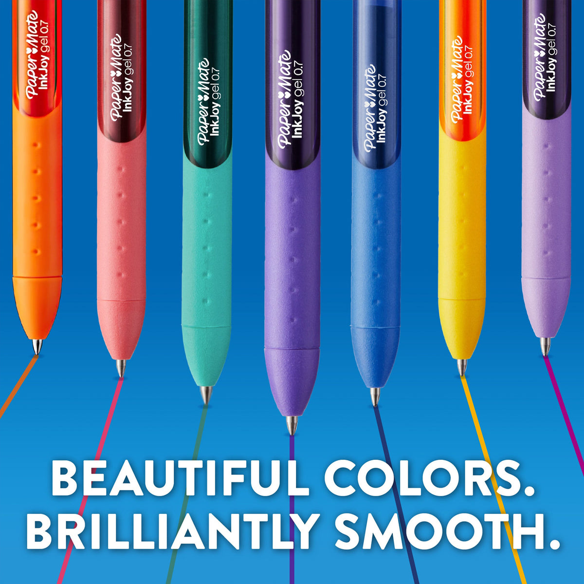 4 GEL PENS RETRACT CANDY POP .7MM