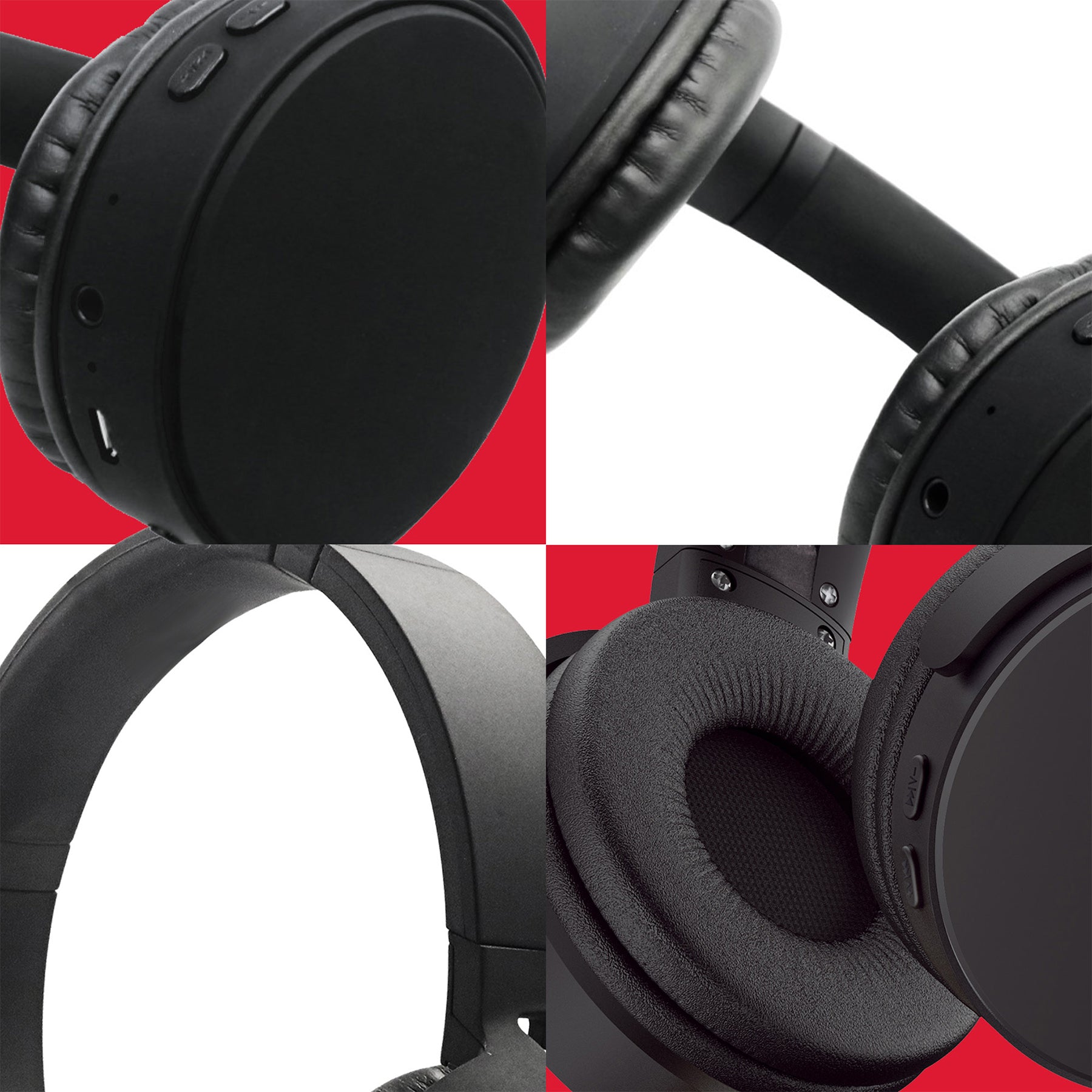 Jelleez Wireless Over Ear Headphones, Black