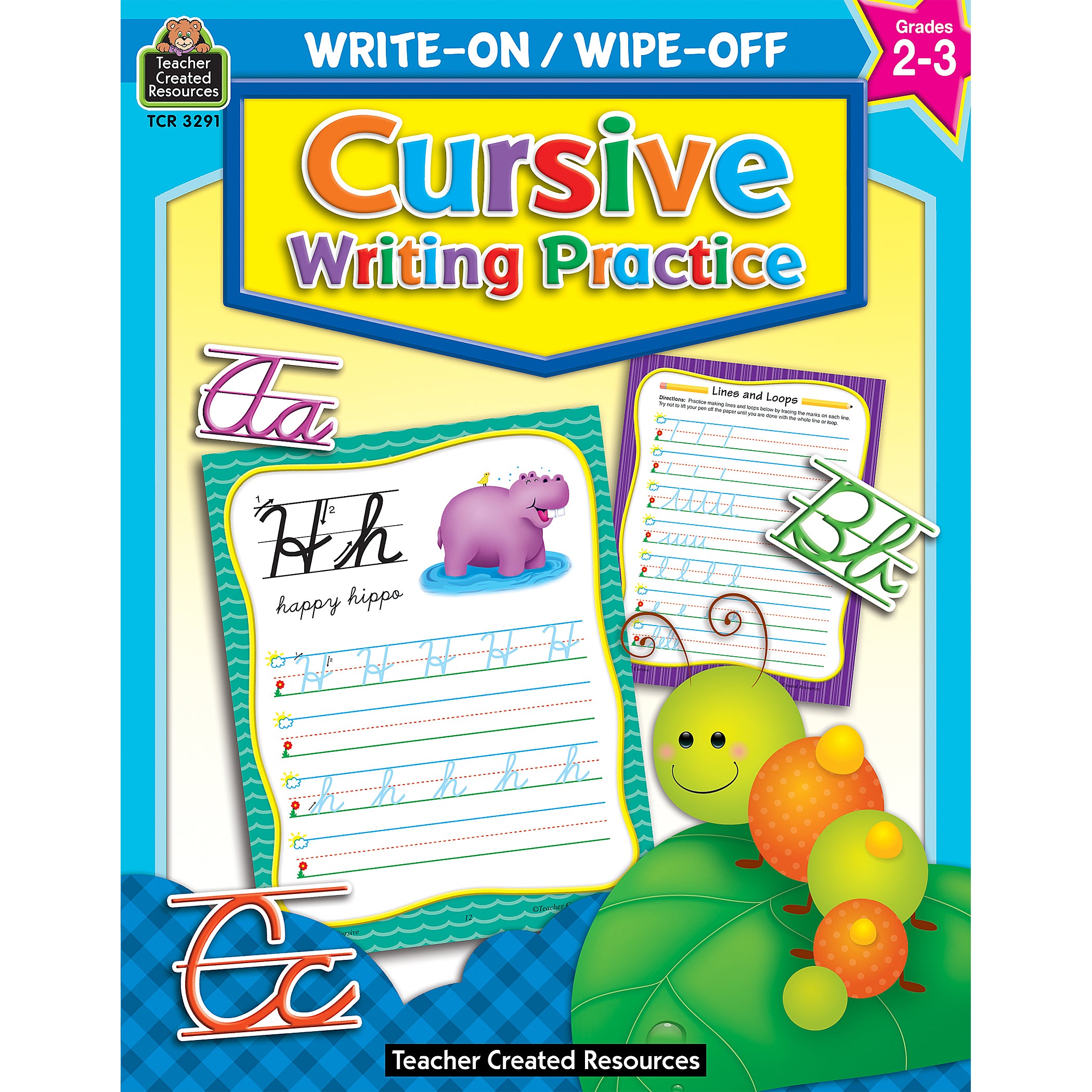 Write-On/Wipe-Off: Cursive Writing Practice