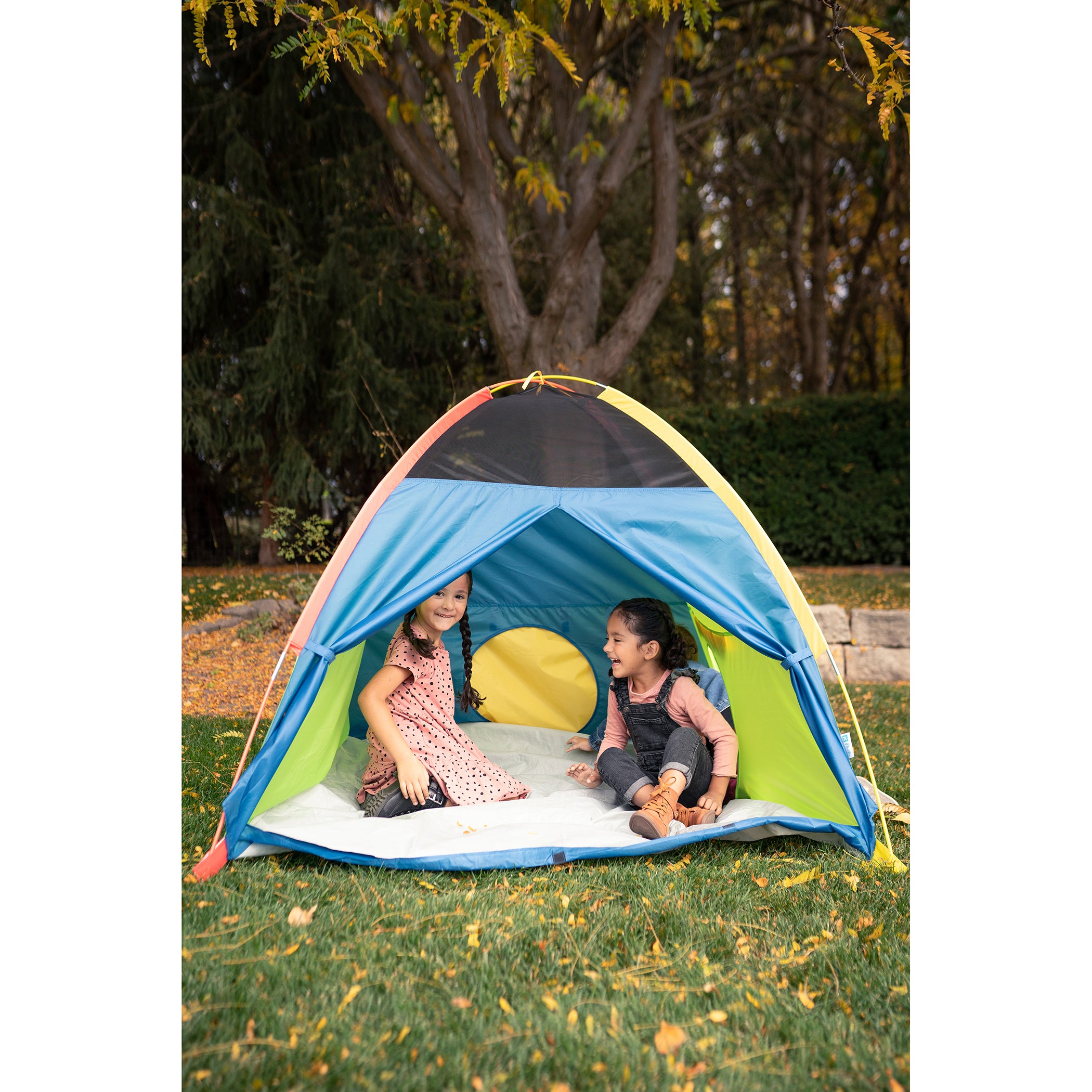 Super Duper 4-Kid Dome Tent - Blue / Green / Red / Yellow