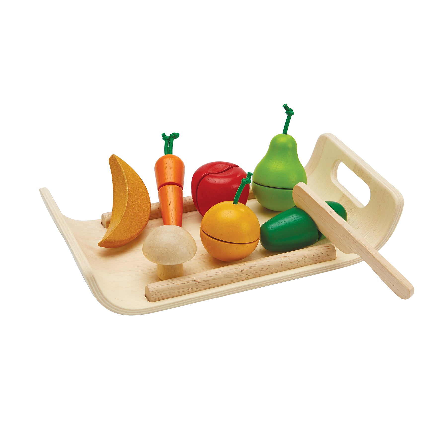 Wooden Pretend Play Fruit and Vegetable Food Set