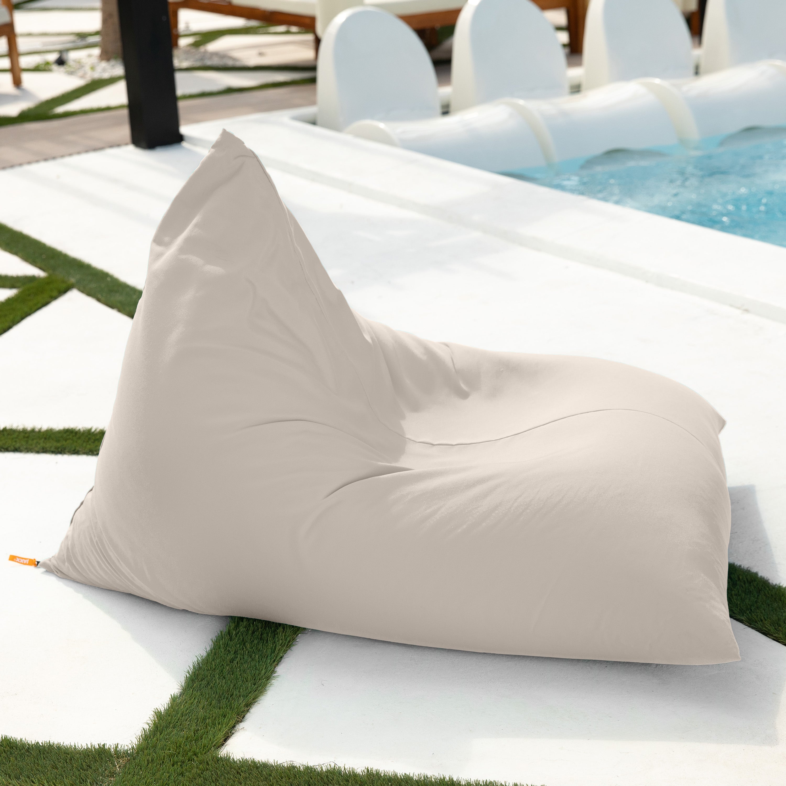 Jaxx Twist Outdoor Bean Bag Chair, Pearl