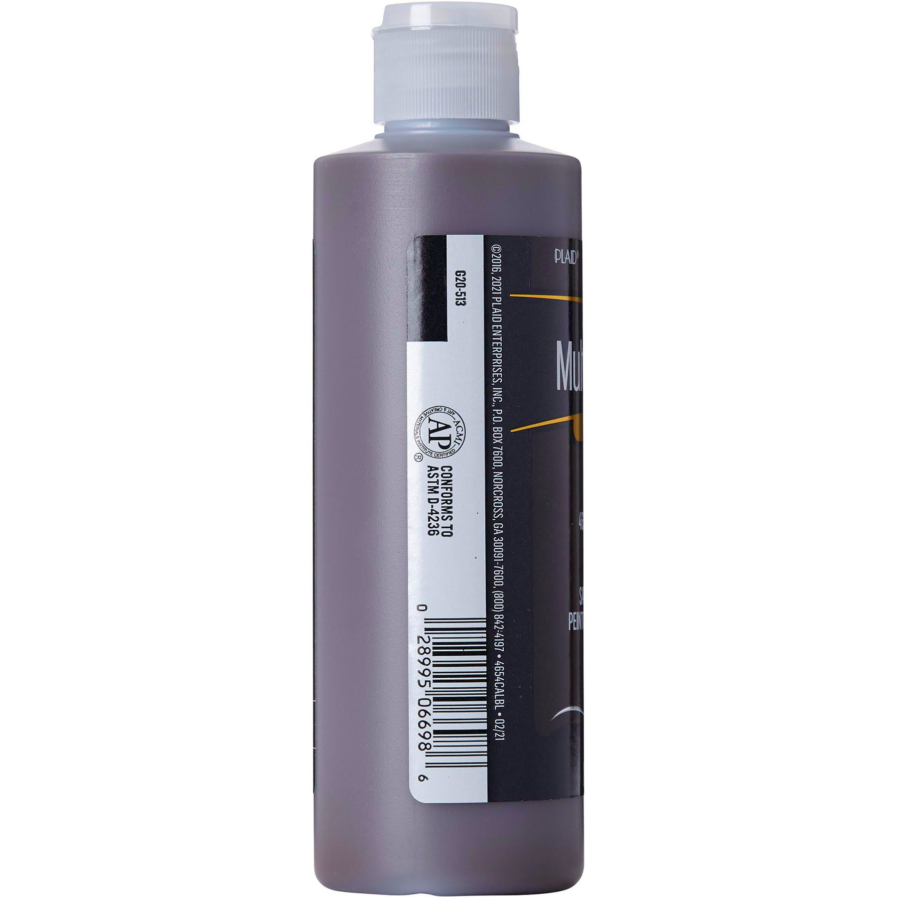 Acrylic Paint Multi-Surface Satin, 8oz., Real Brown