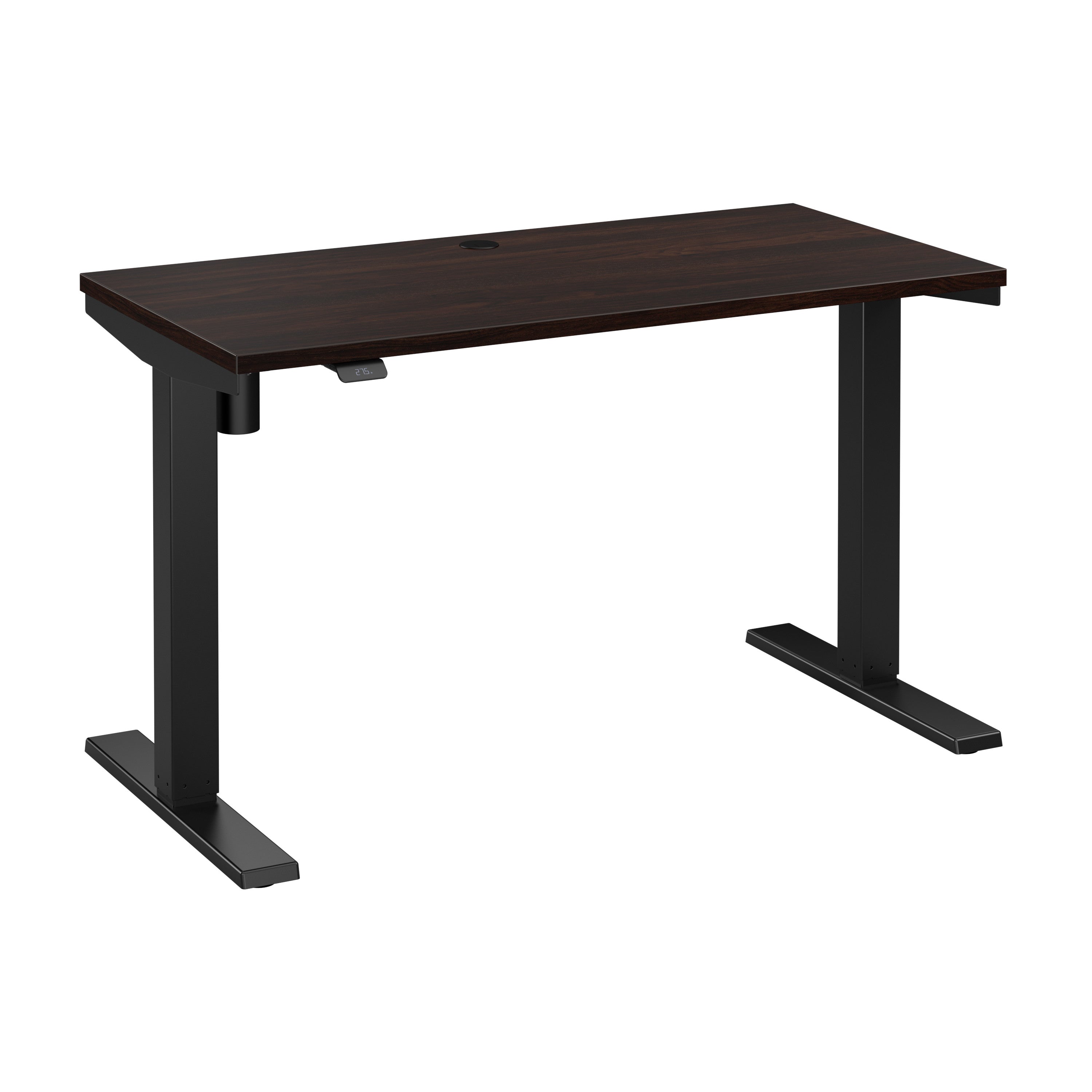 Bush Business Furniture Move 40 Series 48W x 24D Electric Height Adjustable Standing Desk in Black Walnut with Black Base - 47.6" Width x 23.35" Depth x 28.17" Height