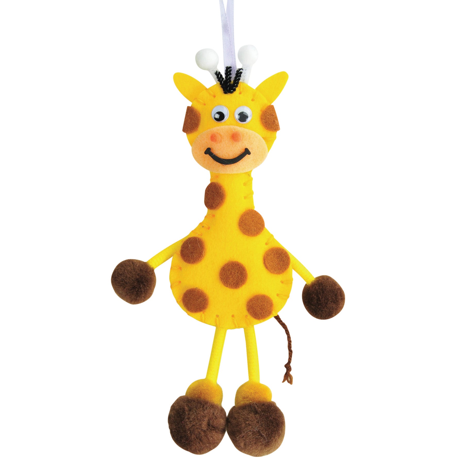 Felt Sewing Animal Kit, Giraffe, 6" x 11" x 0.75", 1 Kit