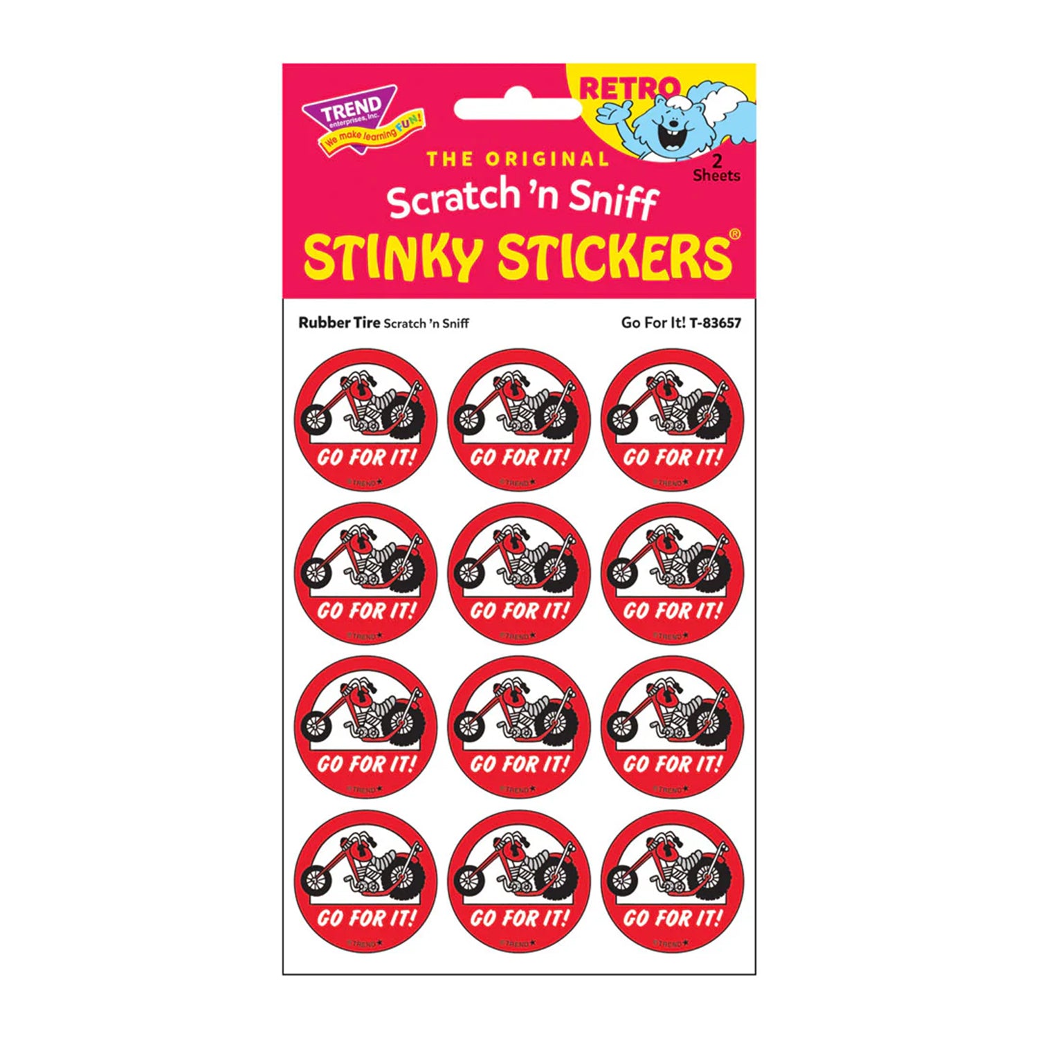 Go For It!/ Rubber Tire Scent Stickers, 24 ct.