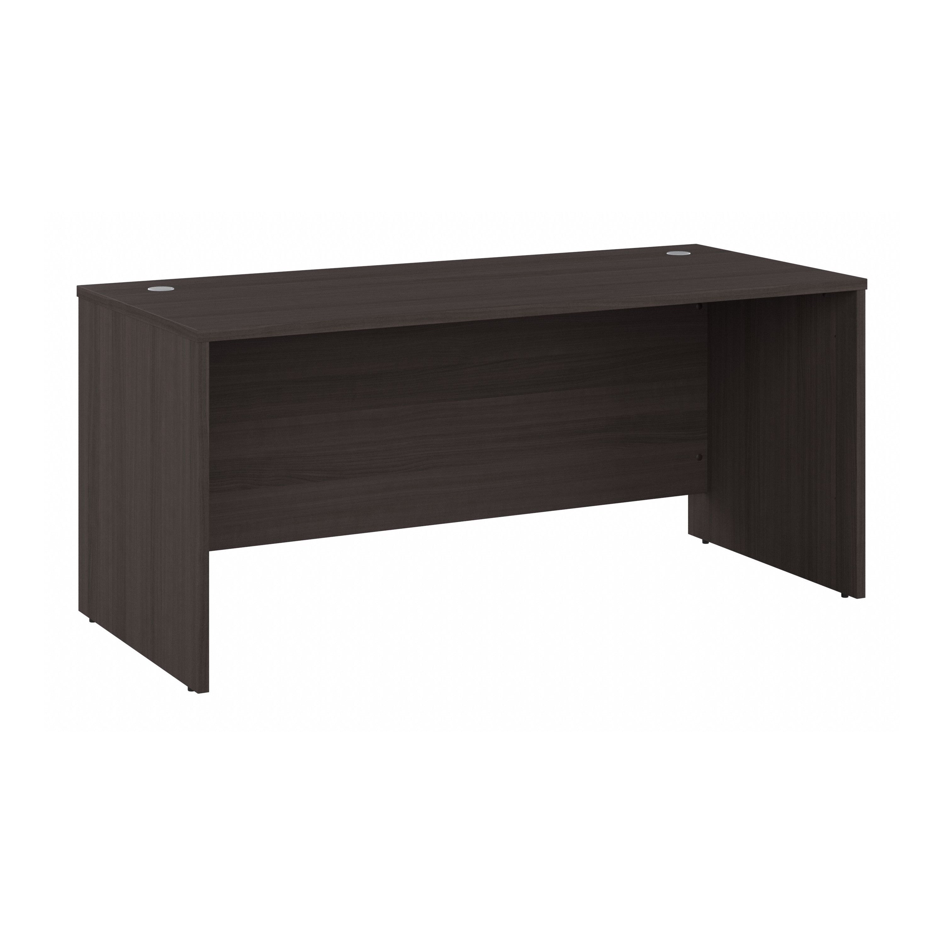 Bush Business Furniture Studio C 66W x 30D Office Desk in Storm Gray - 65.98" Width x 29.37" Depth x 29.84" Height