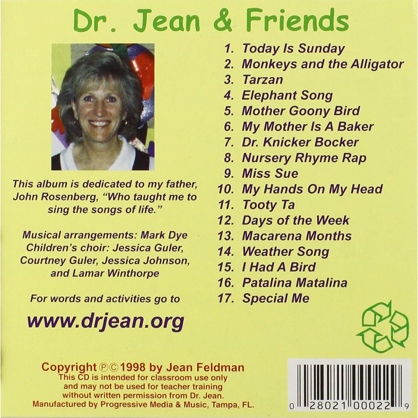 Dr. Jean and Friends CD