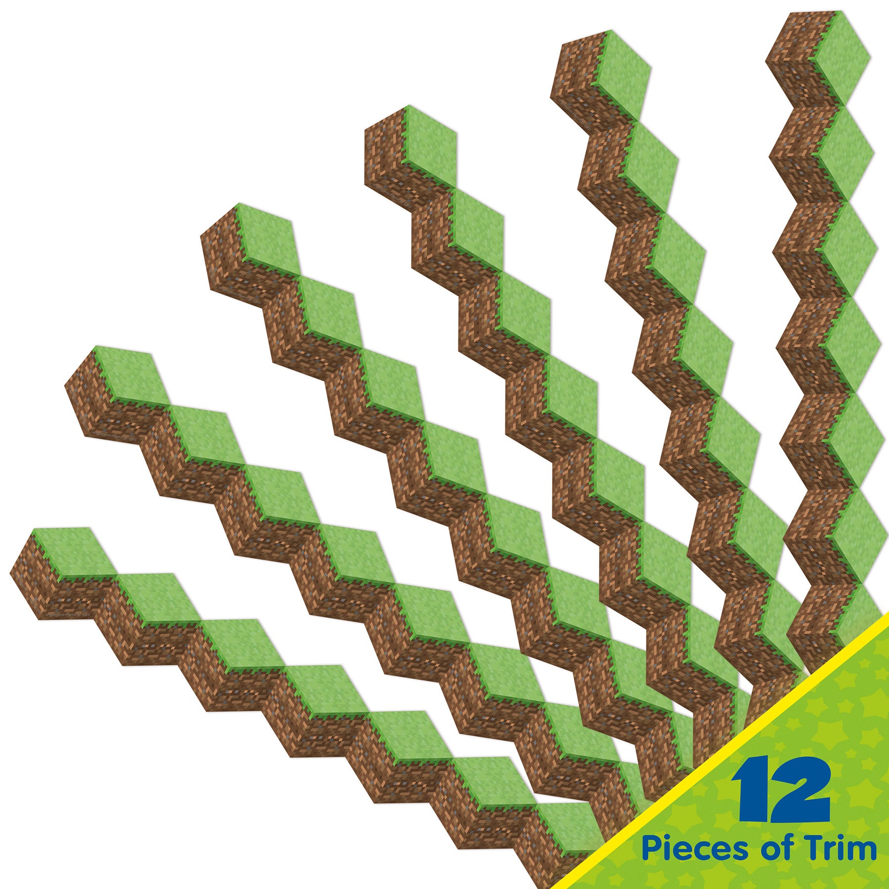 Minecraft Die-Cut Blocks Extra Wide Trim, 37 Feet