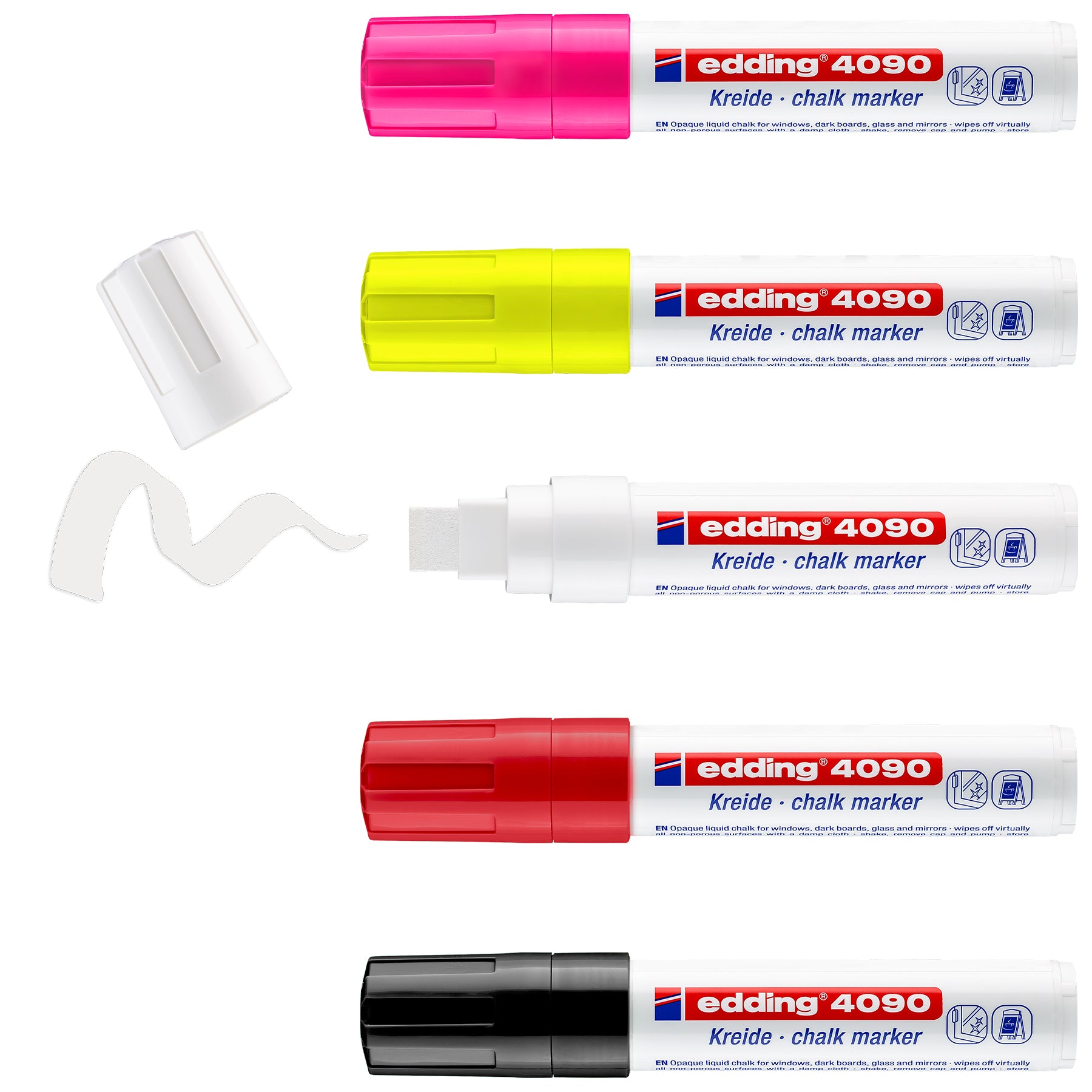 edding 4090 Chalk Marker - Box of 5 - Basic