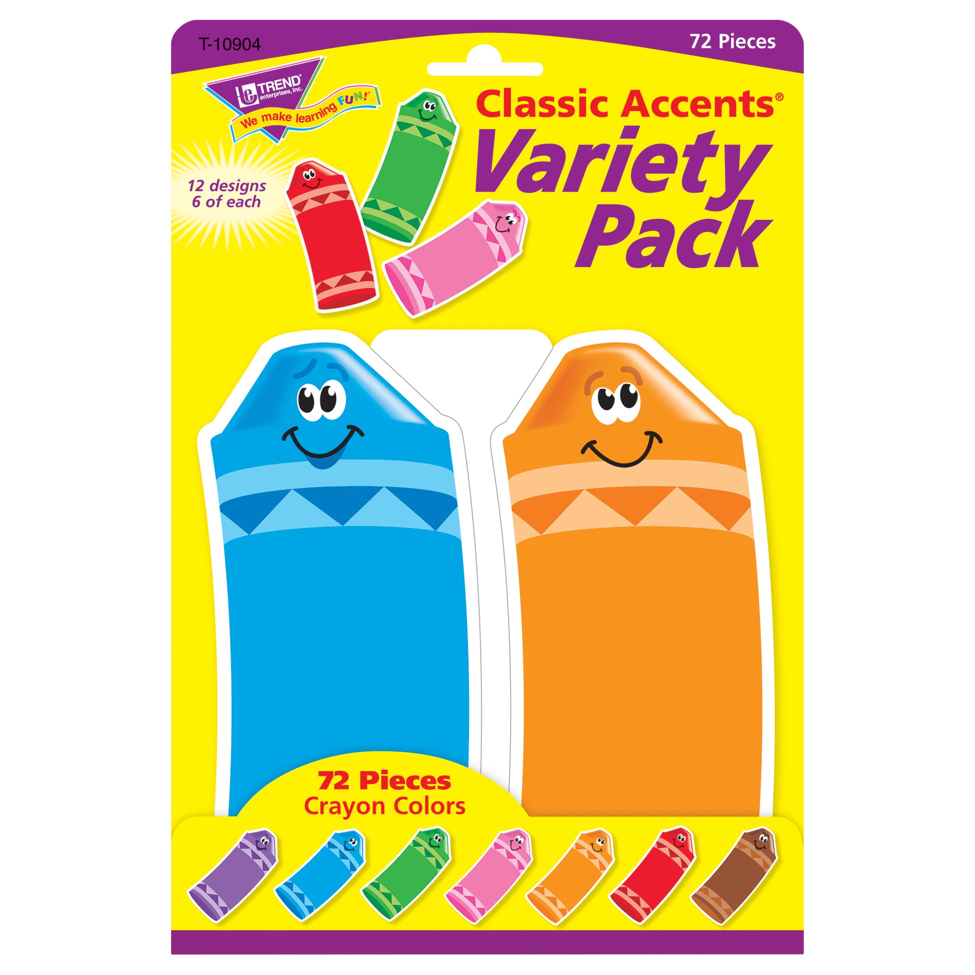 Crayon Colors Classic Accents® Variety Pack, 72 ct
