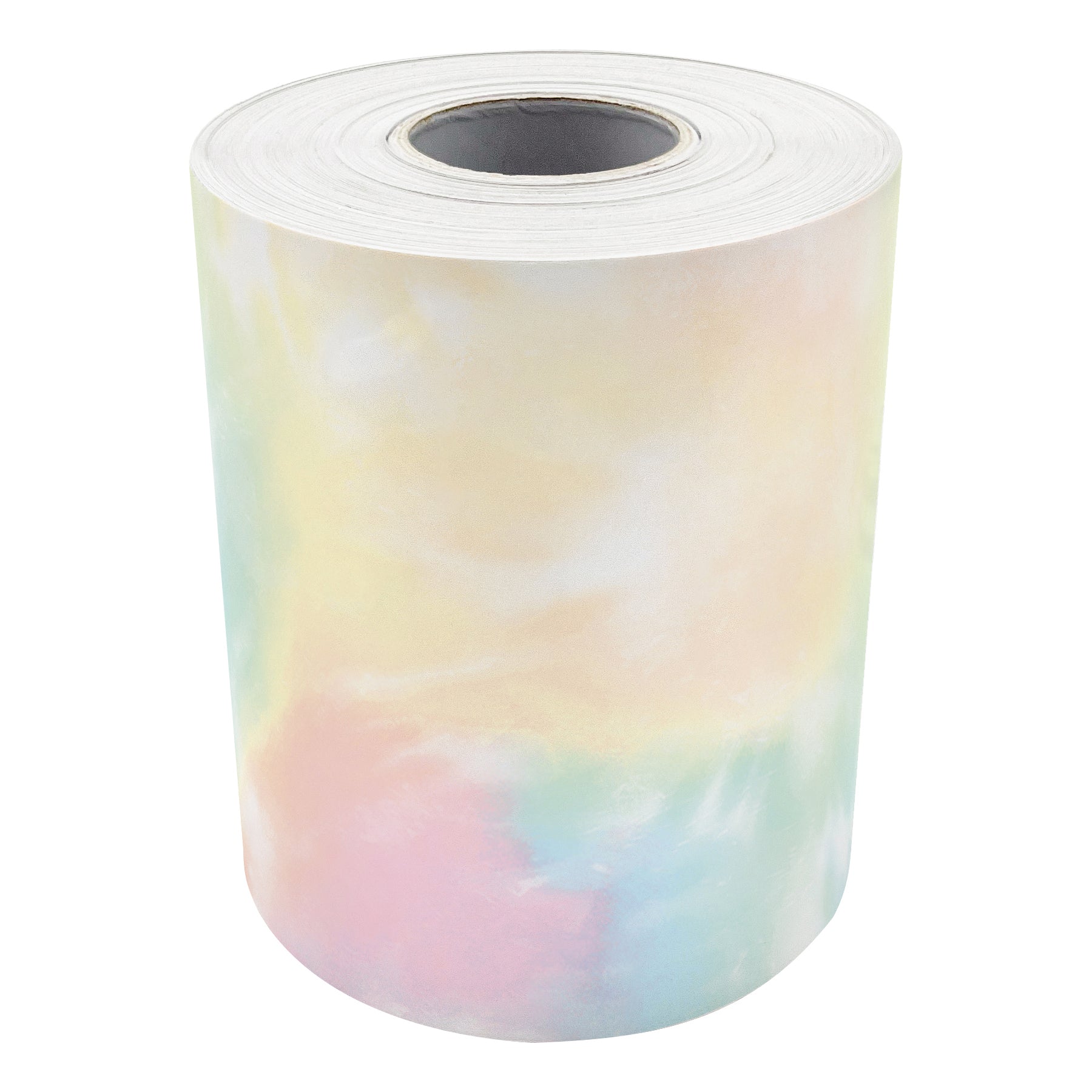 Pastel Pop Tie-Dye Straight Rolled Border Trim, 50 Feet