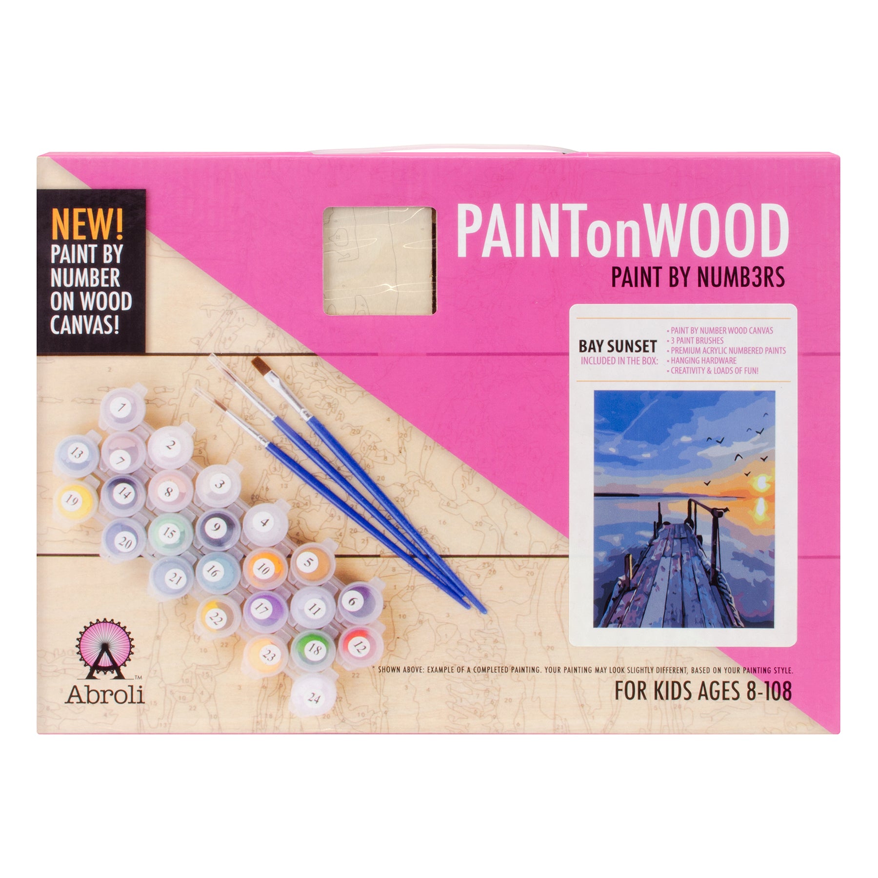 Small Paint On Wood by Number - Bay Sunset