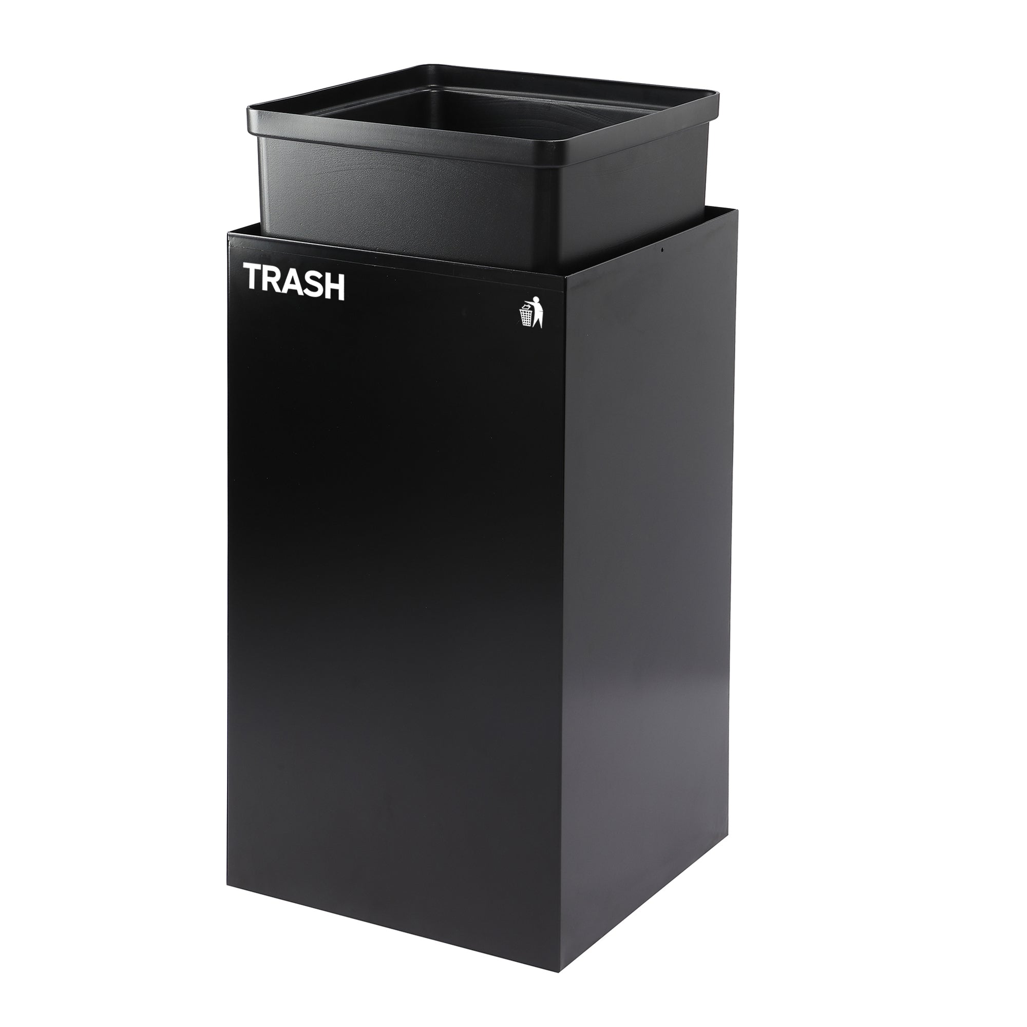 Alpine Industries 58-Gallon 2-Stream Black Steel-Green Compost Bin Station