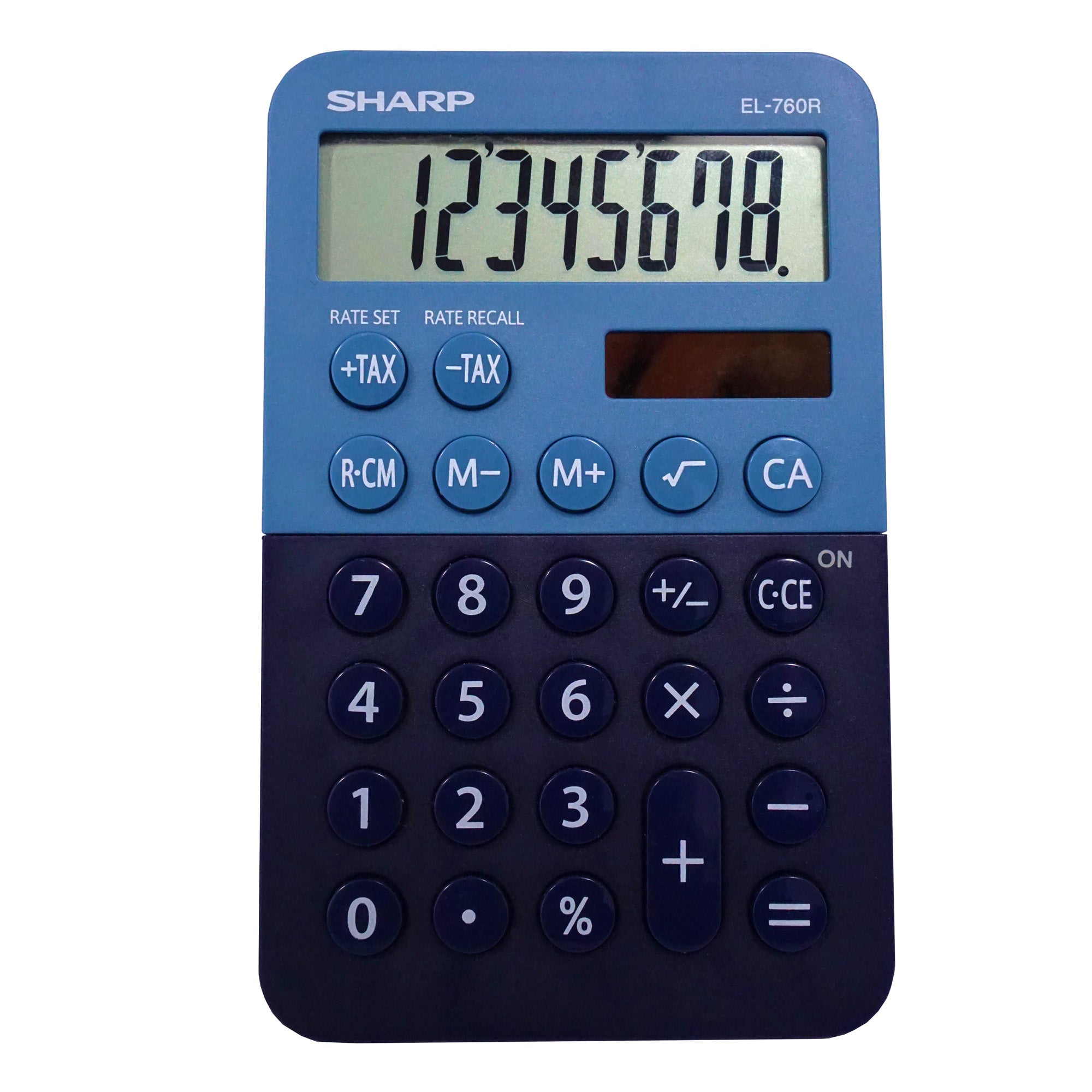8 Digit Desktop Calculator - Blue