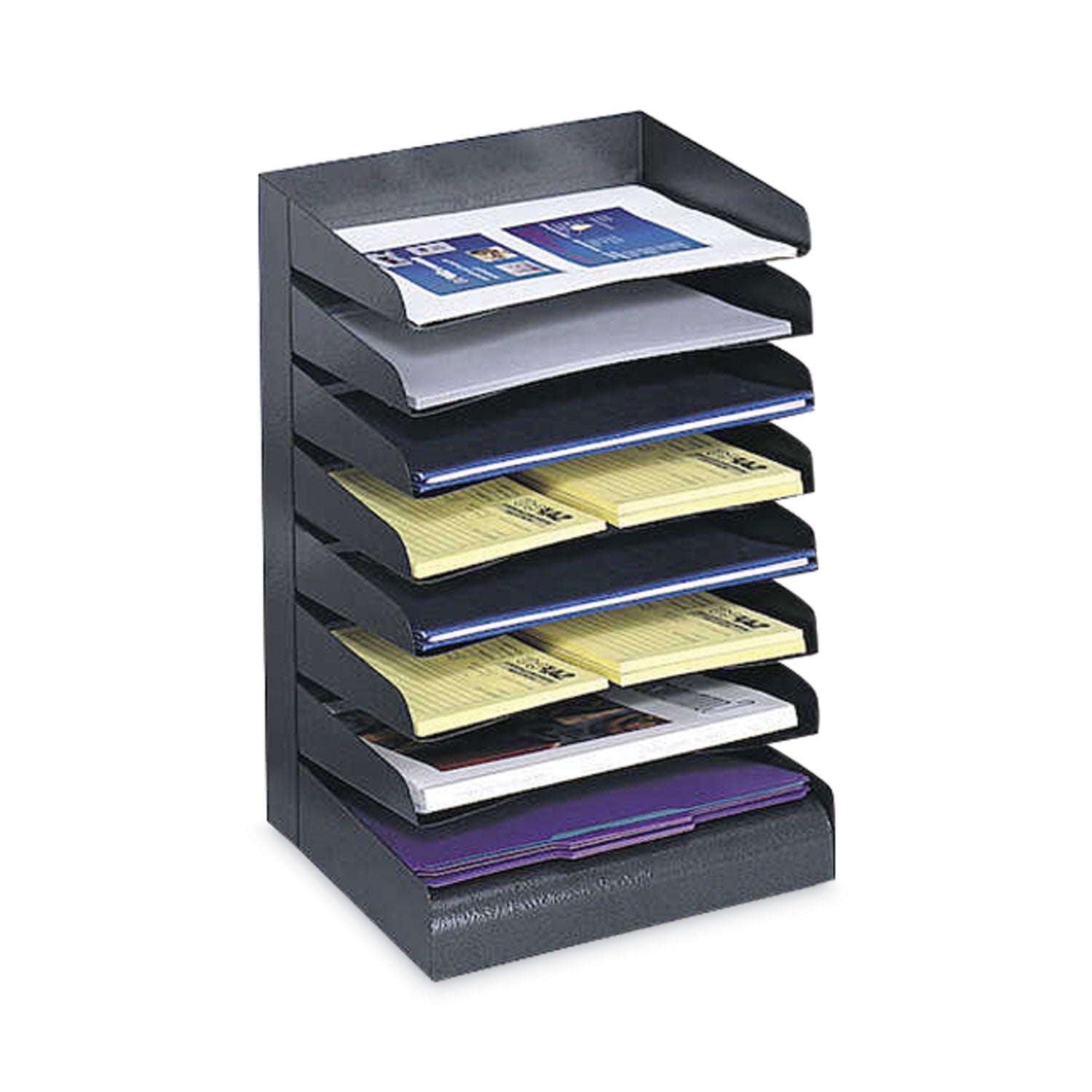 Orgnzr Desk Tray 8Tier Ltr Stl