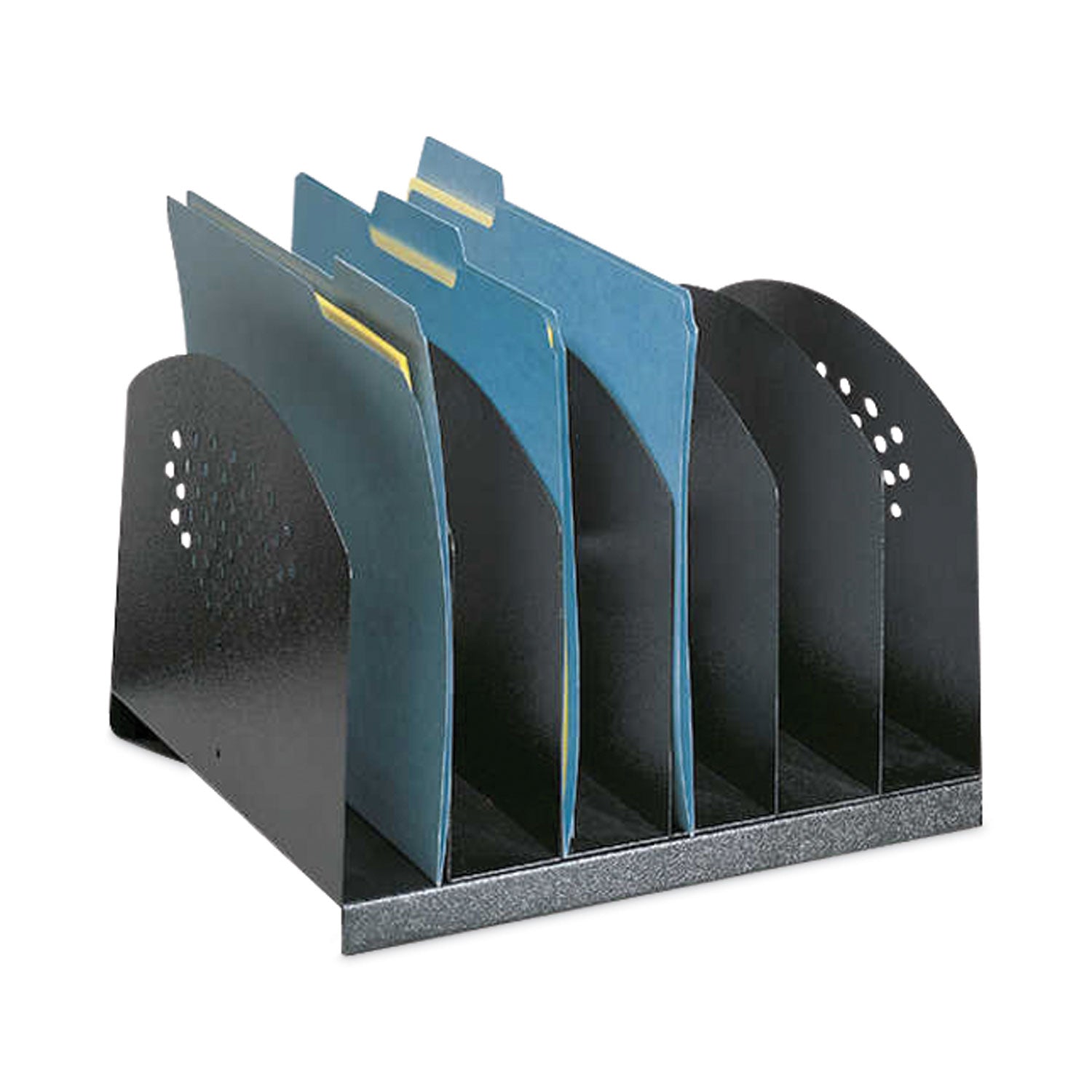 Orgnzr Desk Rack 6 Sect Stl