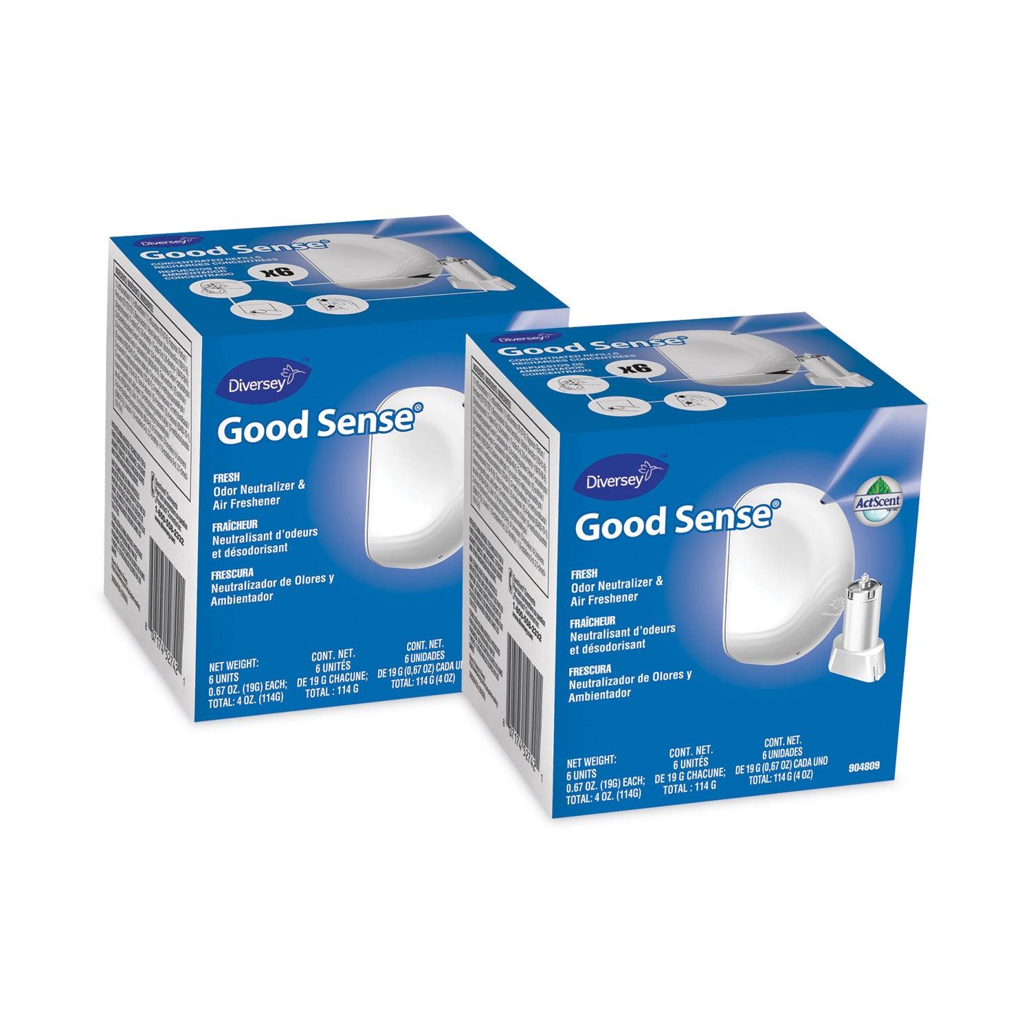Cartridge - 0.67 oz - Fresh - Odor Neutralizer, Long Lasting, Wall Mountable - 12 / Carton