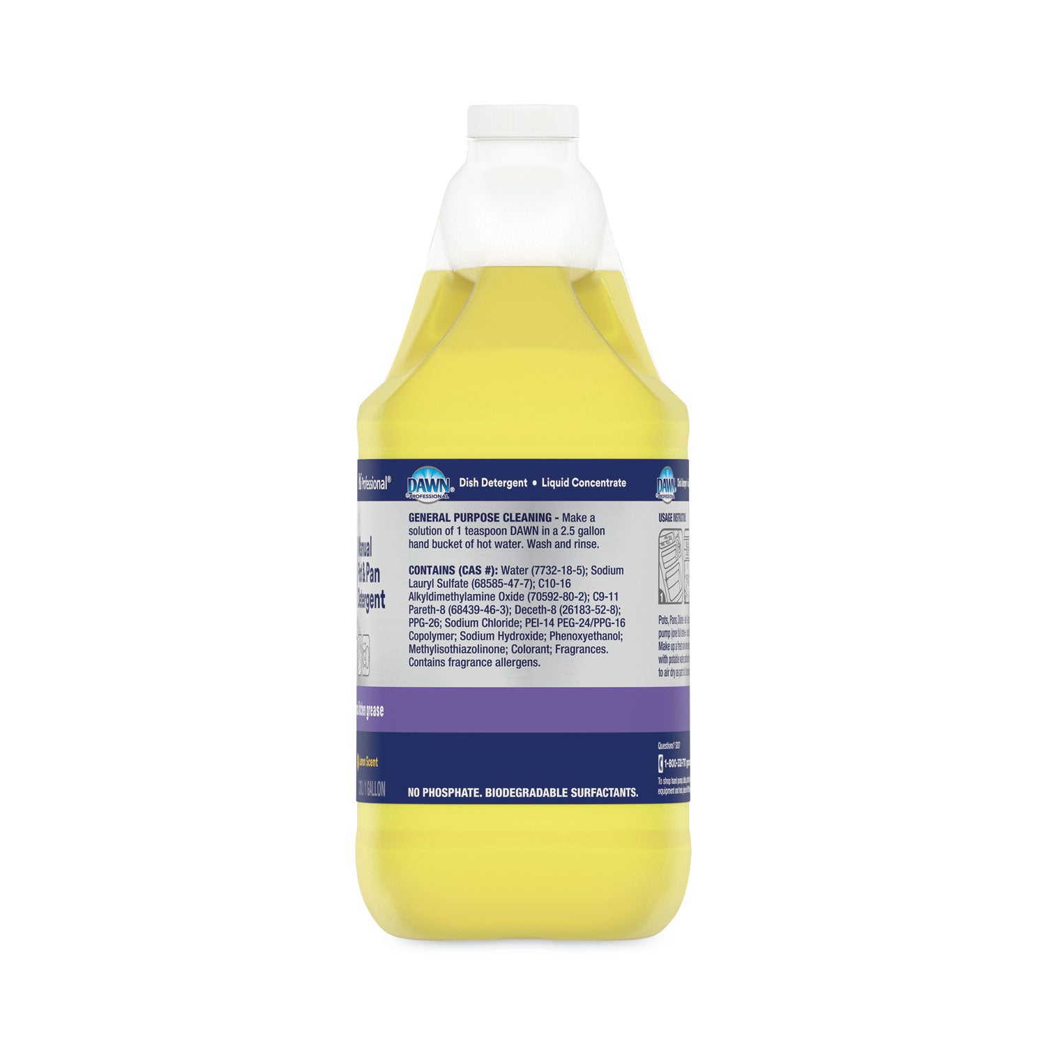 Manual Pot/pan Dish Detergent, Lemon, 4/carton